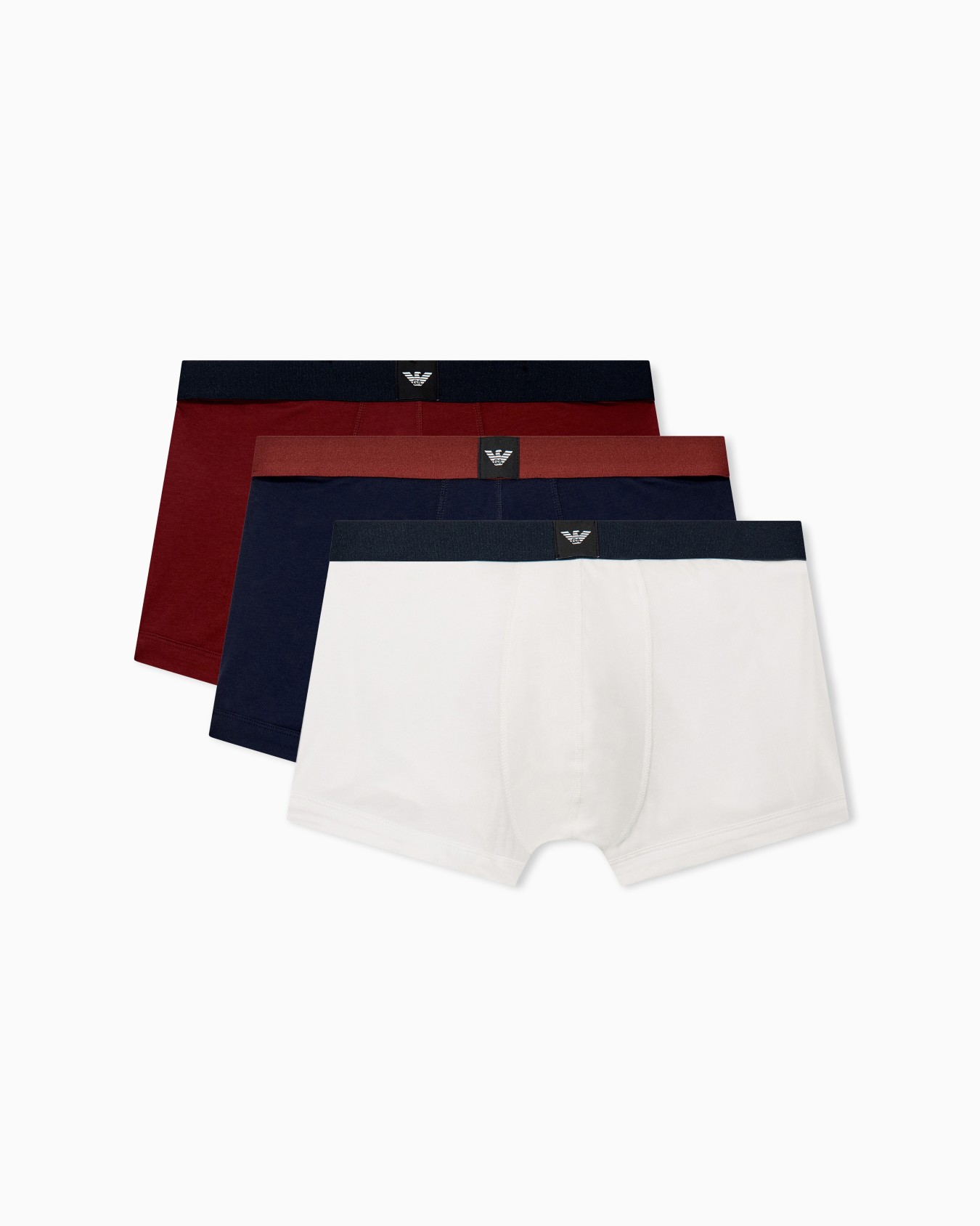 3-pack cotton jersey trunks with essential logo label Slide 0