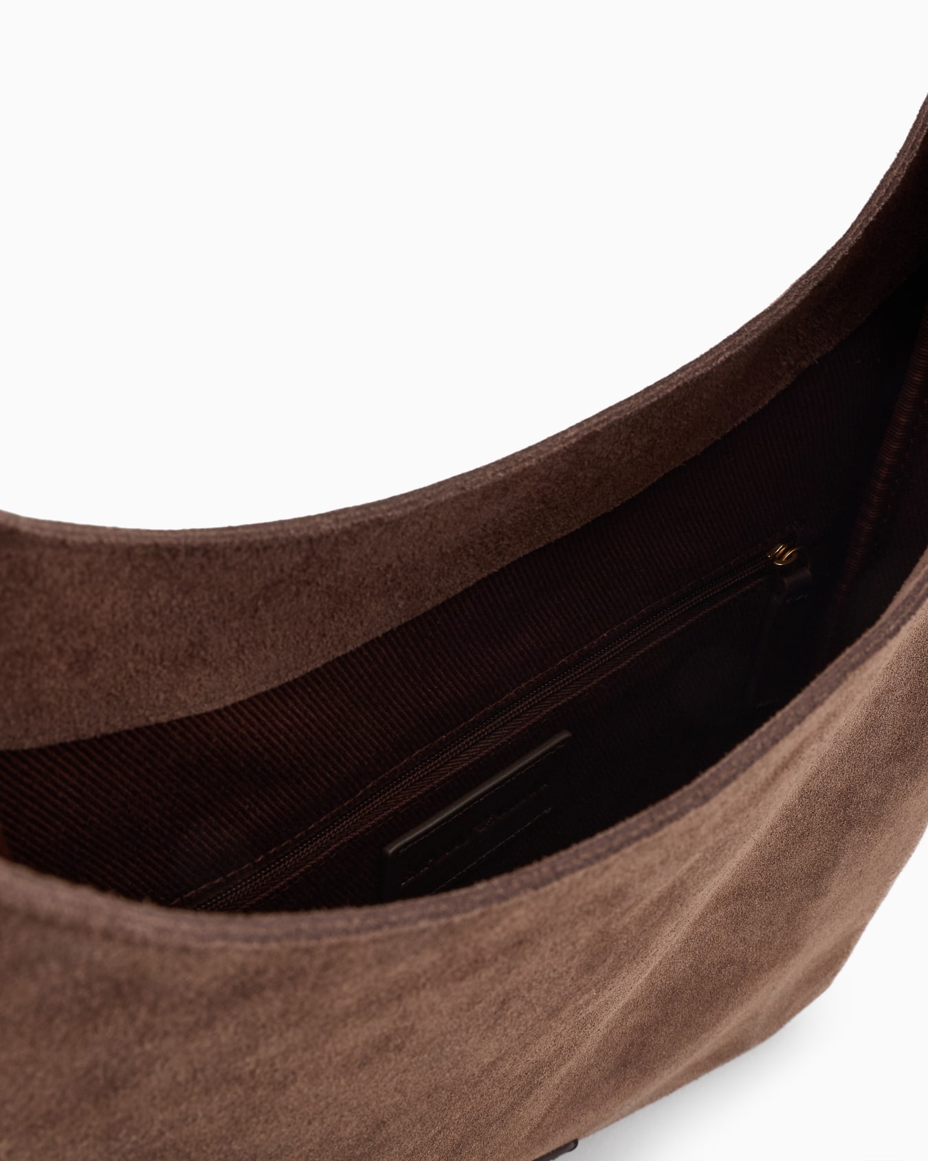 Suede hobo shoulder bag Slide 3