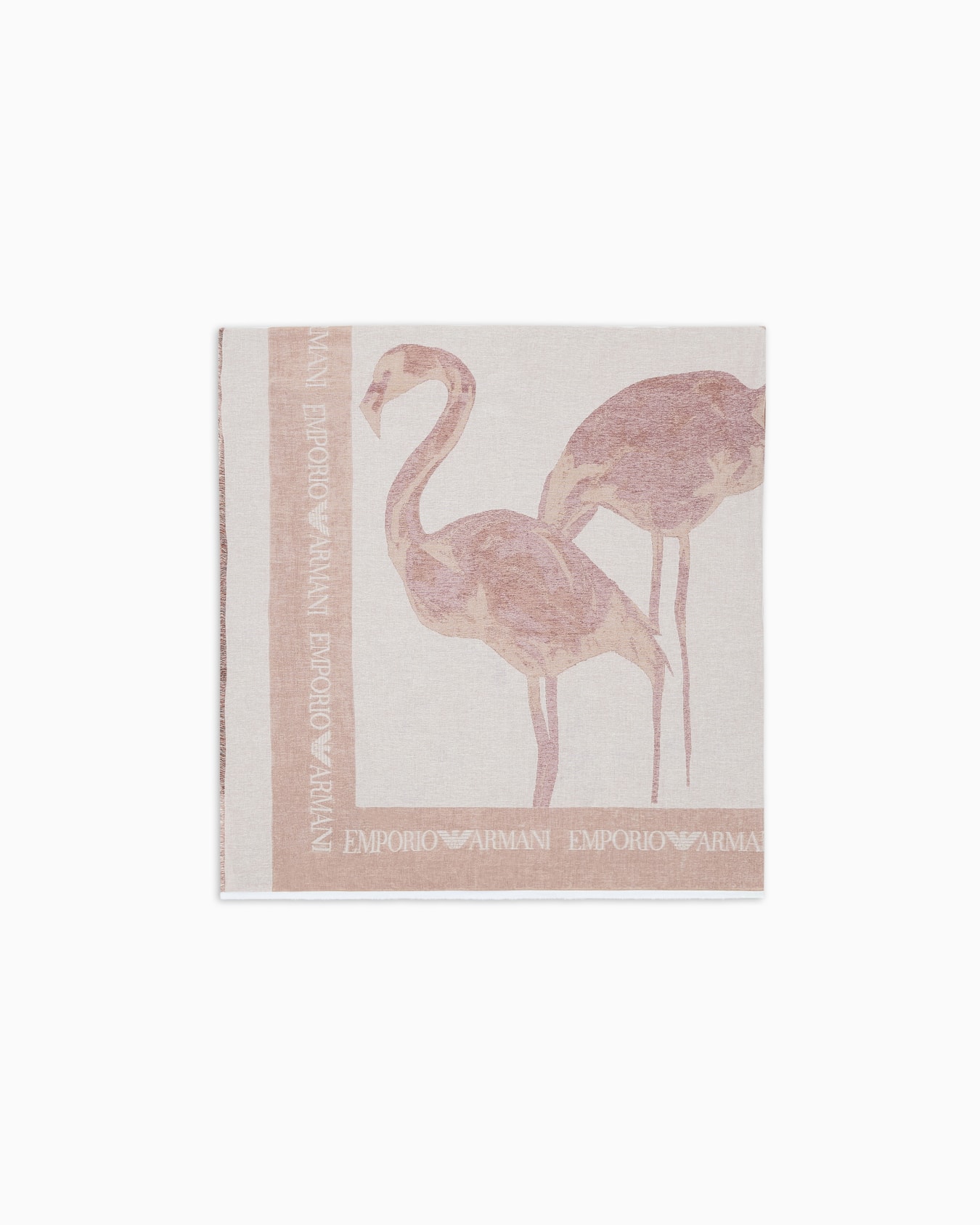 Oversized foulard in a modal and linen blend with an oversized logo Slide 0