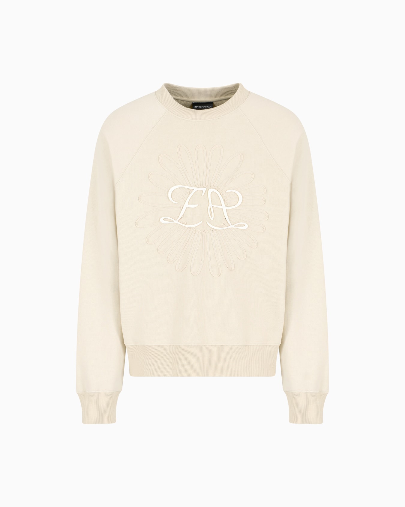 Felpa in jersey con logo e ricamo fiore ASV Slide 0