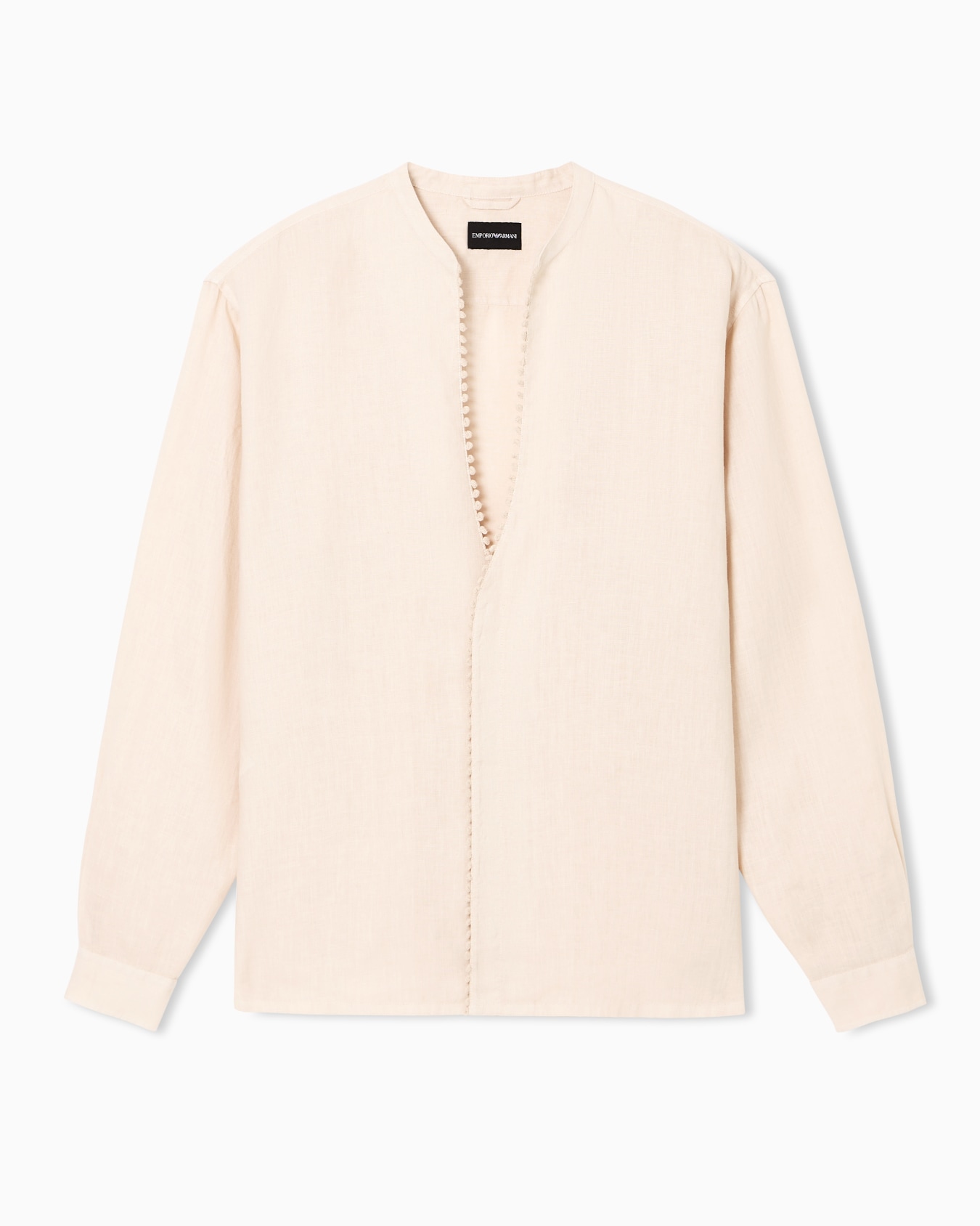 Garment-dyed pure linen shirt Diapositive 0