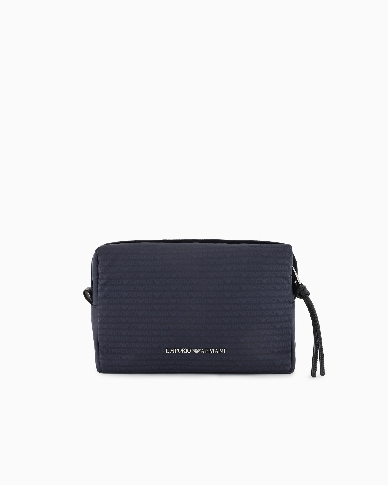 Nylon pouch with jacquard all-over logo lettering Slide 0