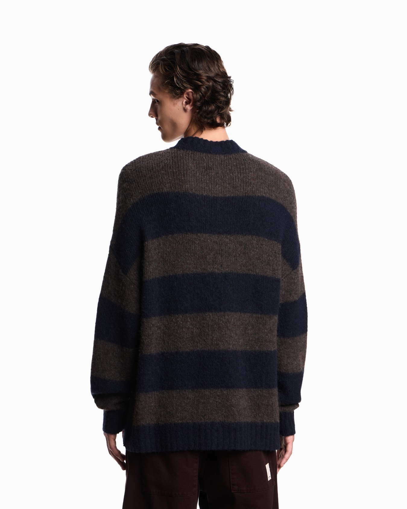 New York Capsule Collection striped alpaca-blend oversized jumper Slide 2