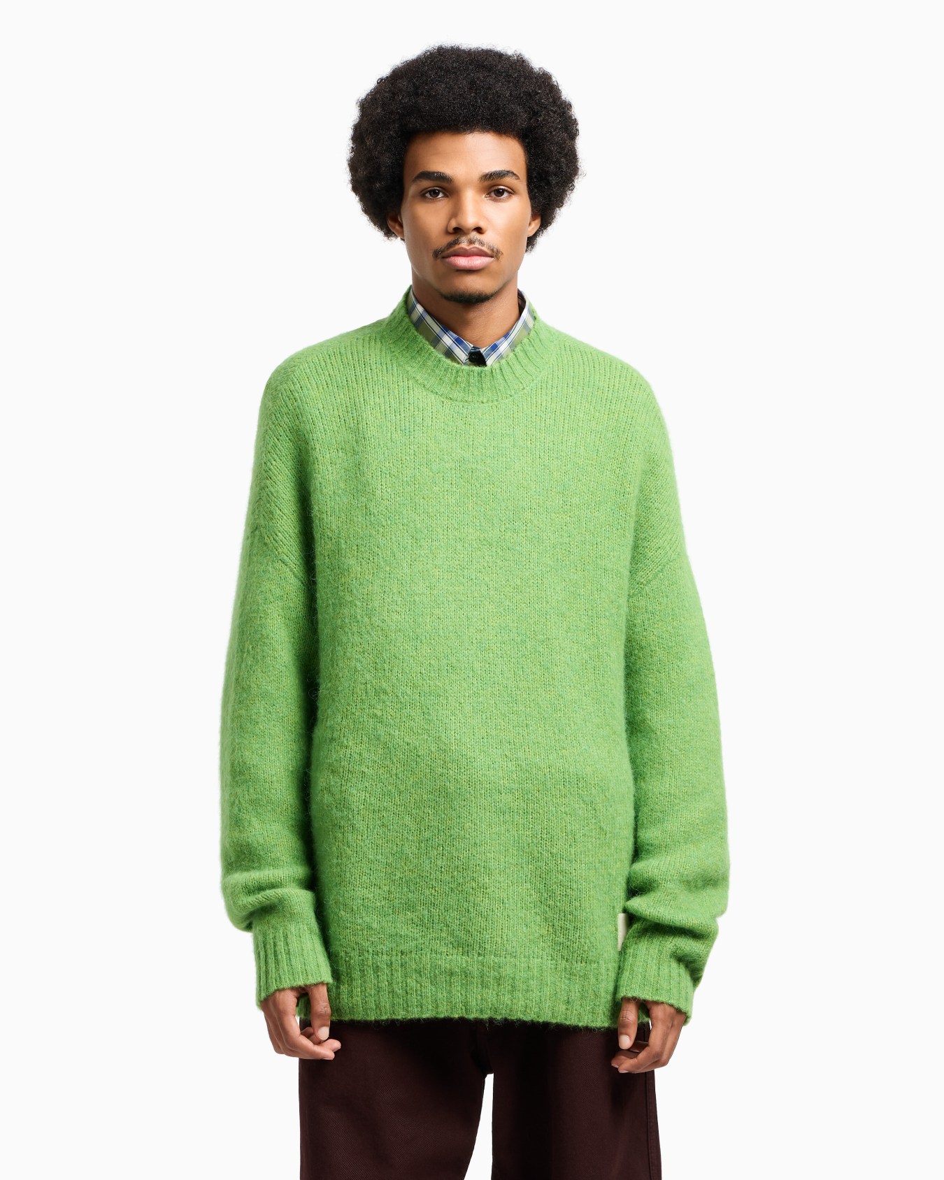 Maxi maglione in misto alpaca a righe Capsule New York Slide 4