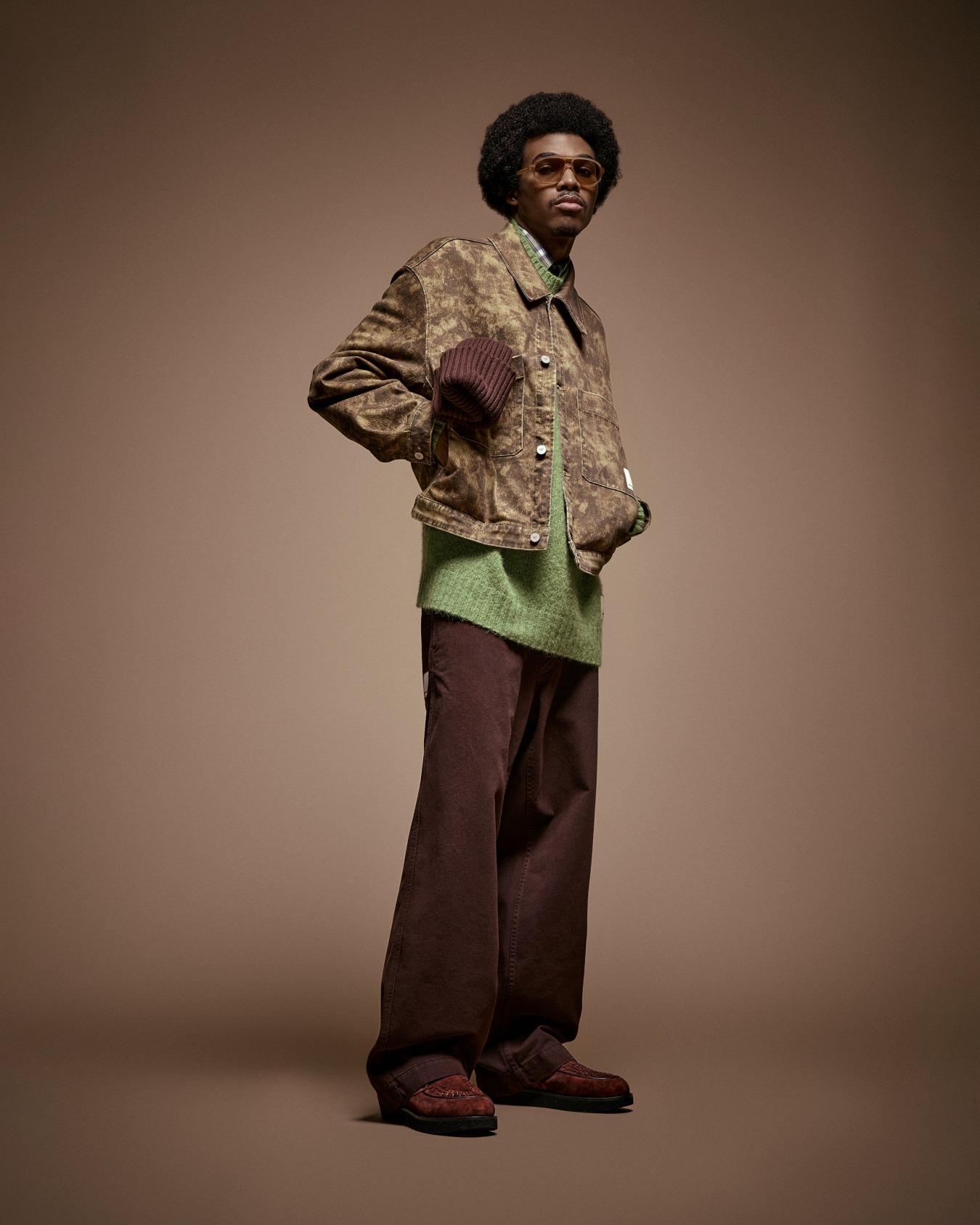 Maxi maglione in misto alpaca a righe Capsule New York Slide 6