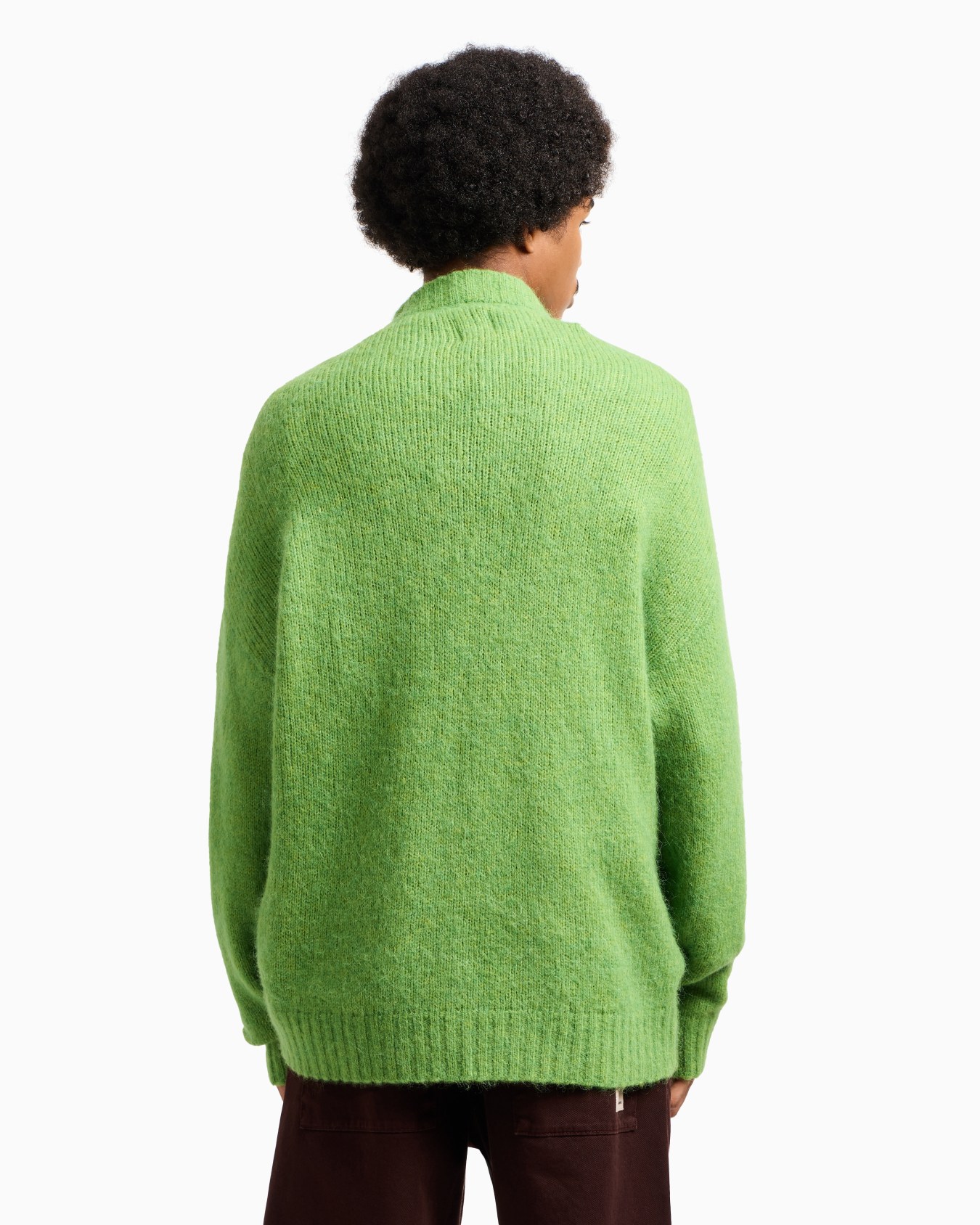Maxi maglione in misto alpaca a righe Capsule New York Slide 3