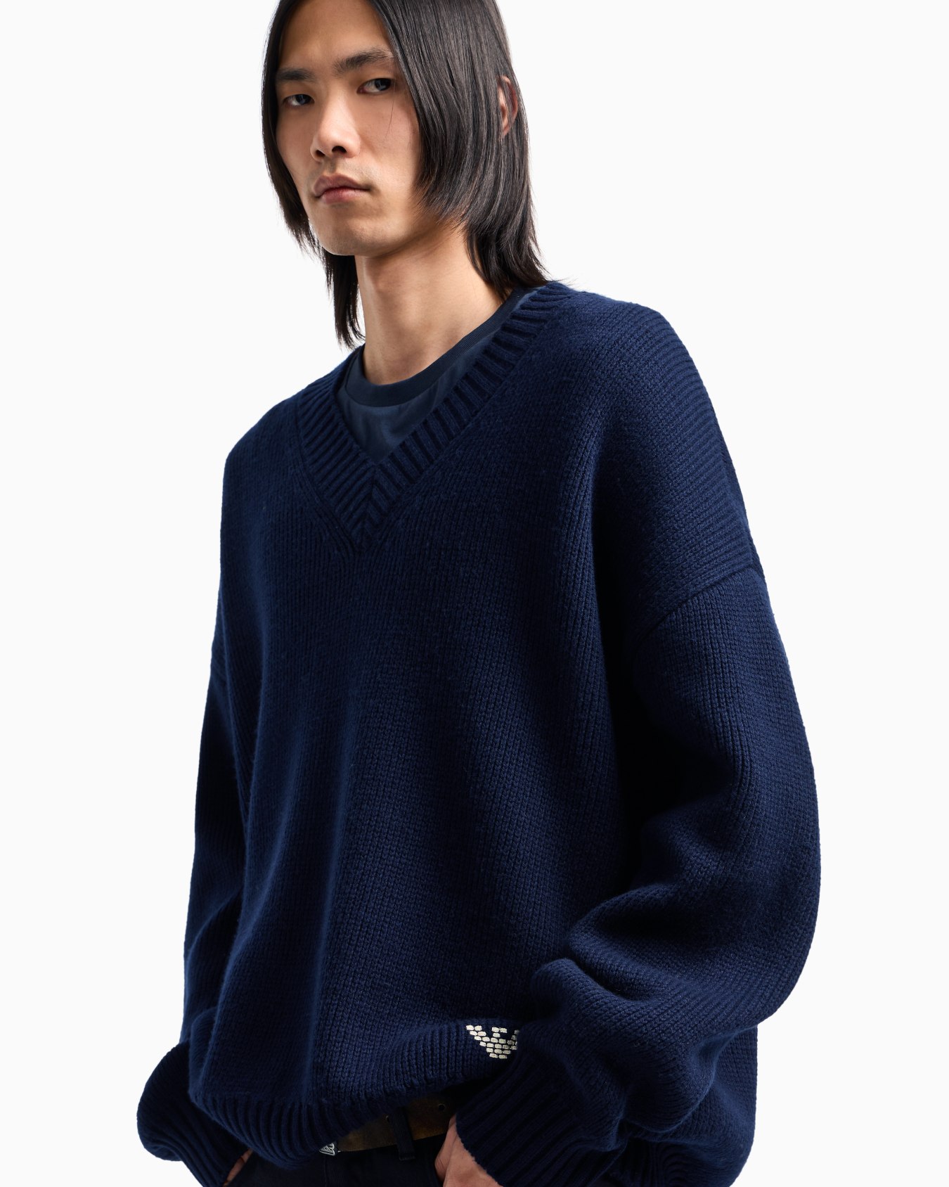New York Capsule Collection wool-blend V-neck jumper Slide 5