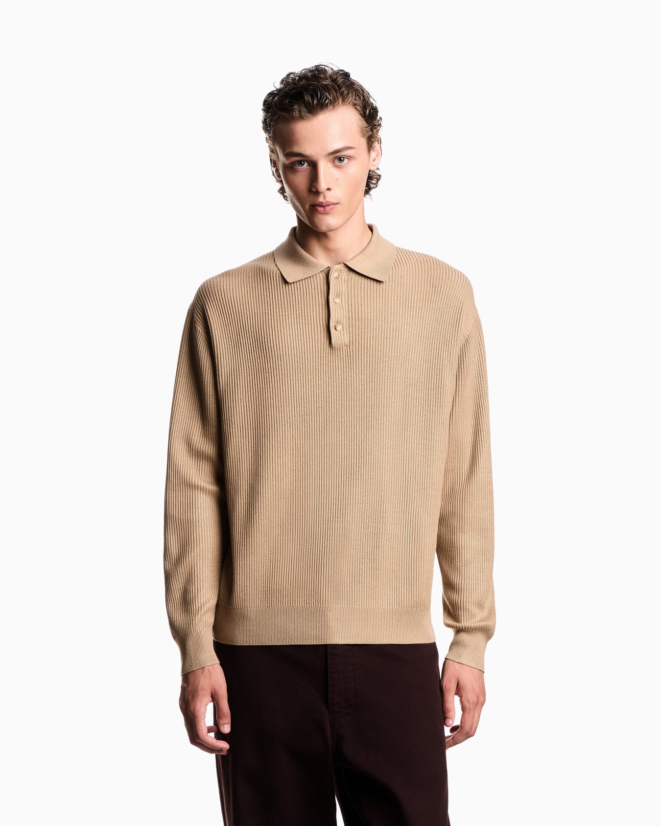 New York Capsule Collection rib-knit polo shirt Slide 3