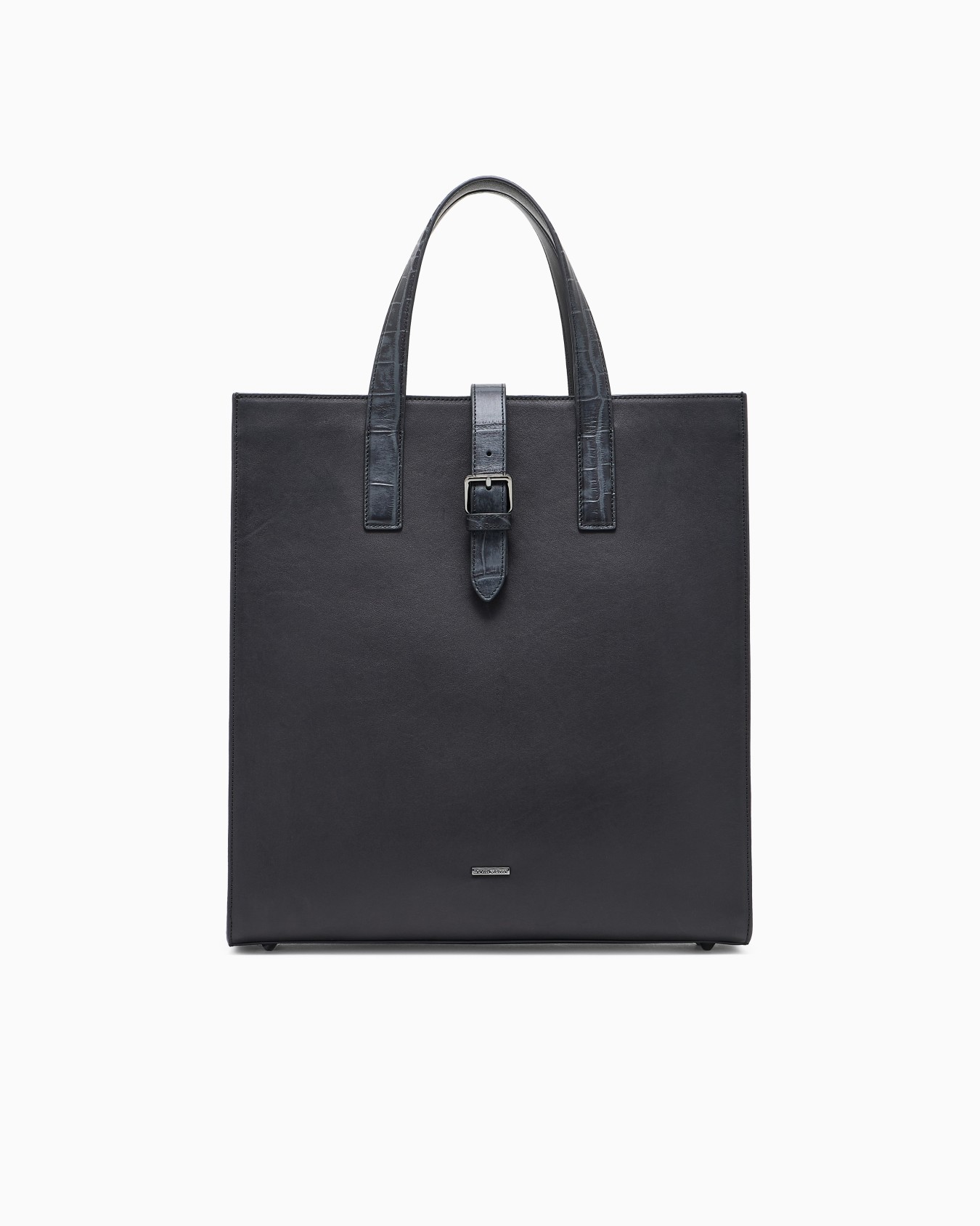 Sac cabas en cuir avec détails à imprimé crocodile Diapositive 0