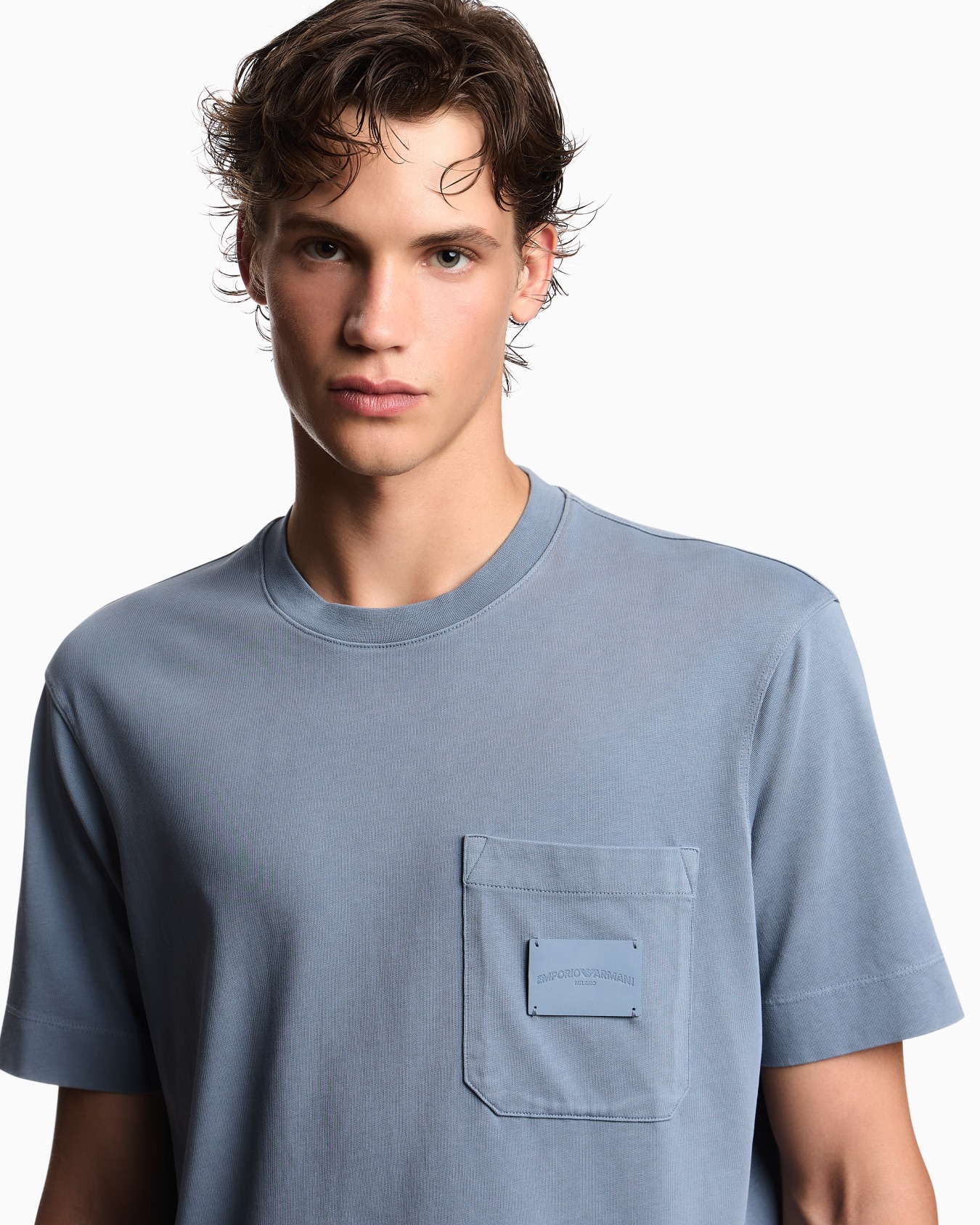 ASV jersey T-shirt with leather logo patch Slide 4