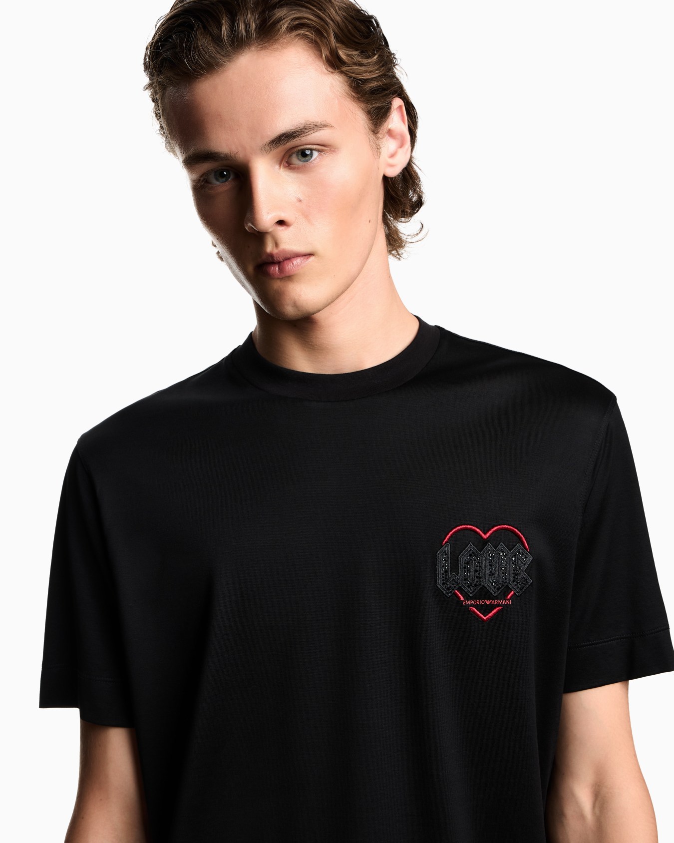 Valentine’s Day Capsule Collection Lyocell-blend jersey T-shirt with embroidery Slide 5