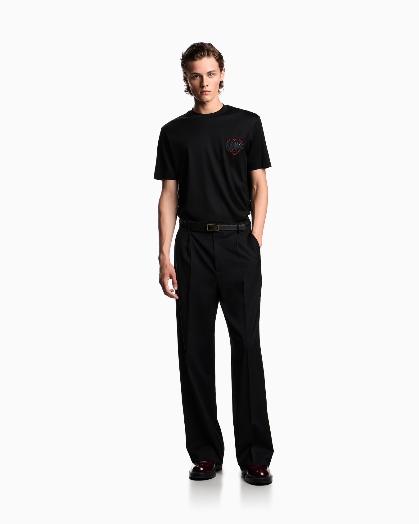 Valentine’s Day Capsule Collection Lyocell-blend jersey T-shirt with embroidery Slide 2