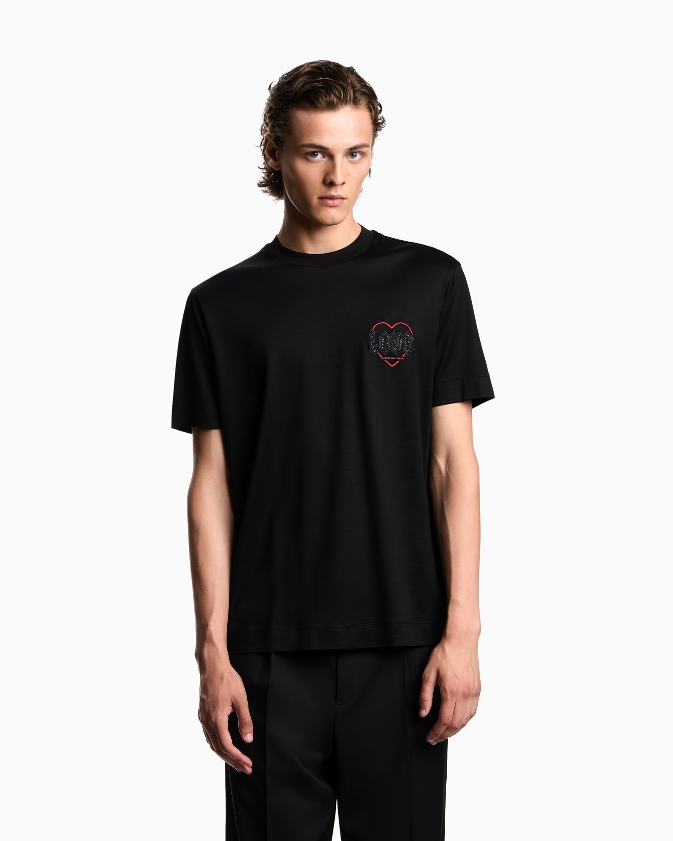Valentine’s Day Capsule Collection Lyocell-blend jersey T-shirt with embroidery Slide 4