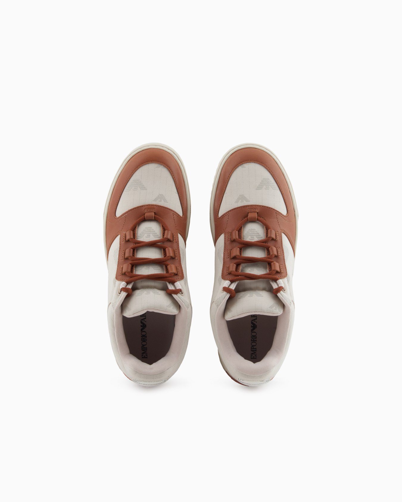 Canvas sneakers with all-over eagles Slide 2