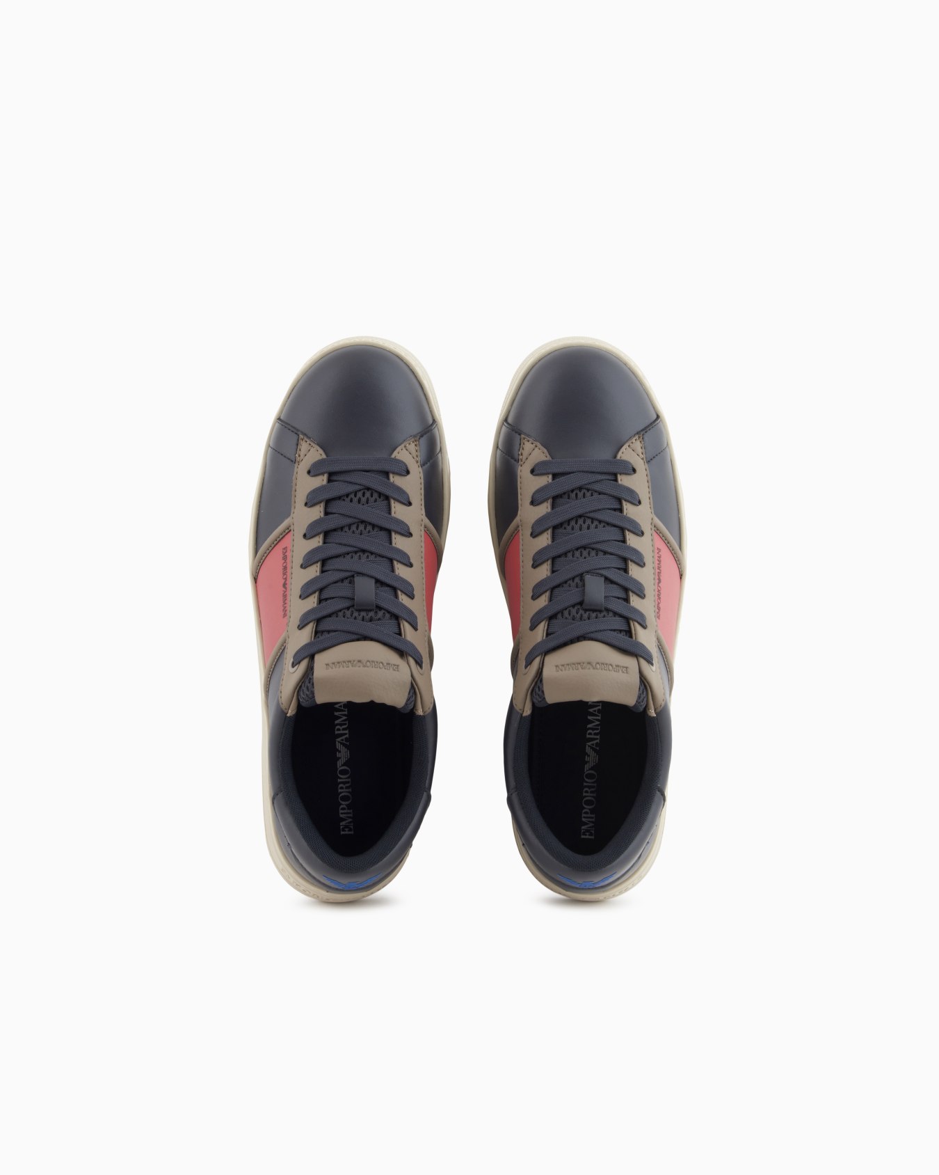 Leather sneakers with contrasting details Slide 2