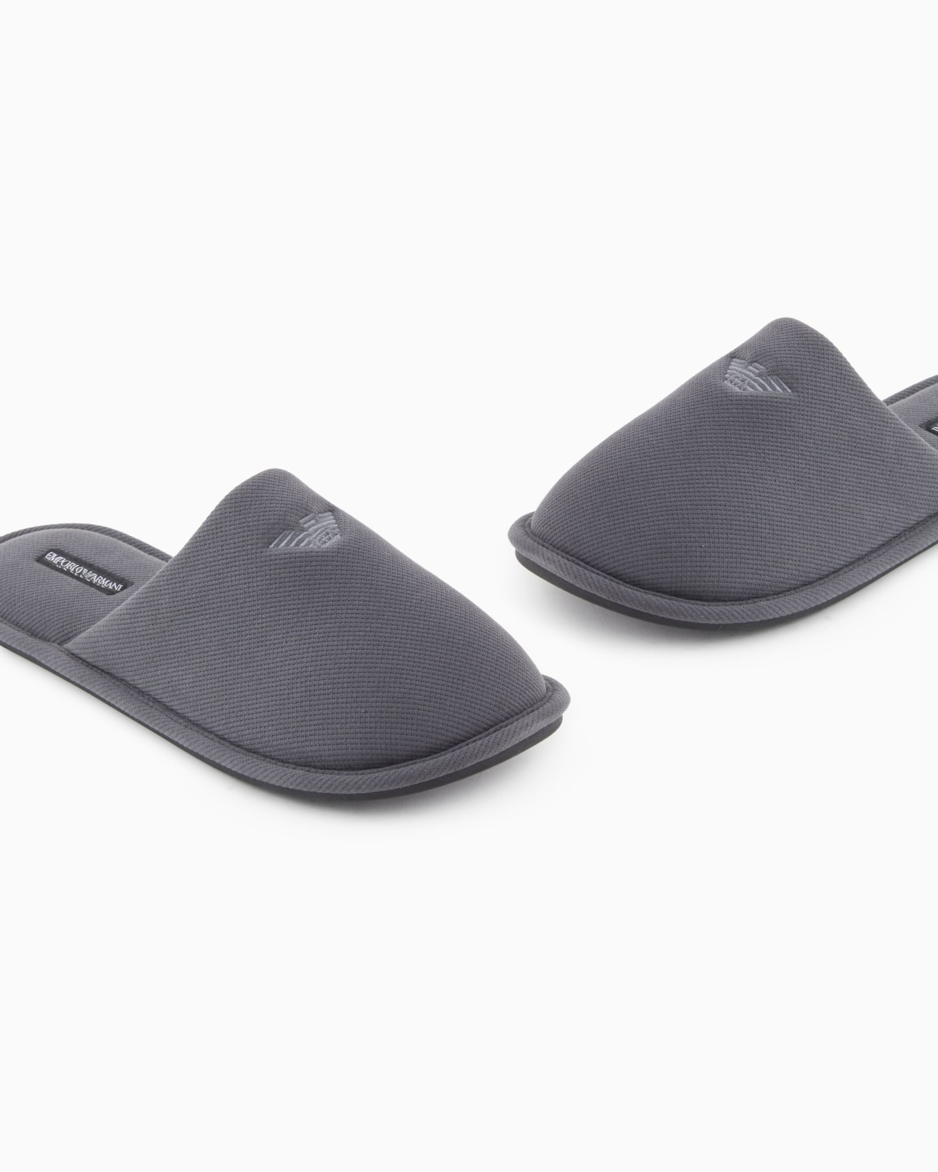 Pantuflas de sarga con águila bordada Diapositiva 4