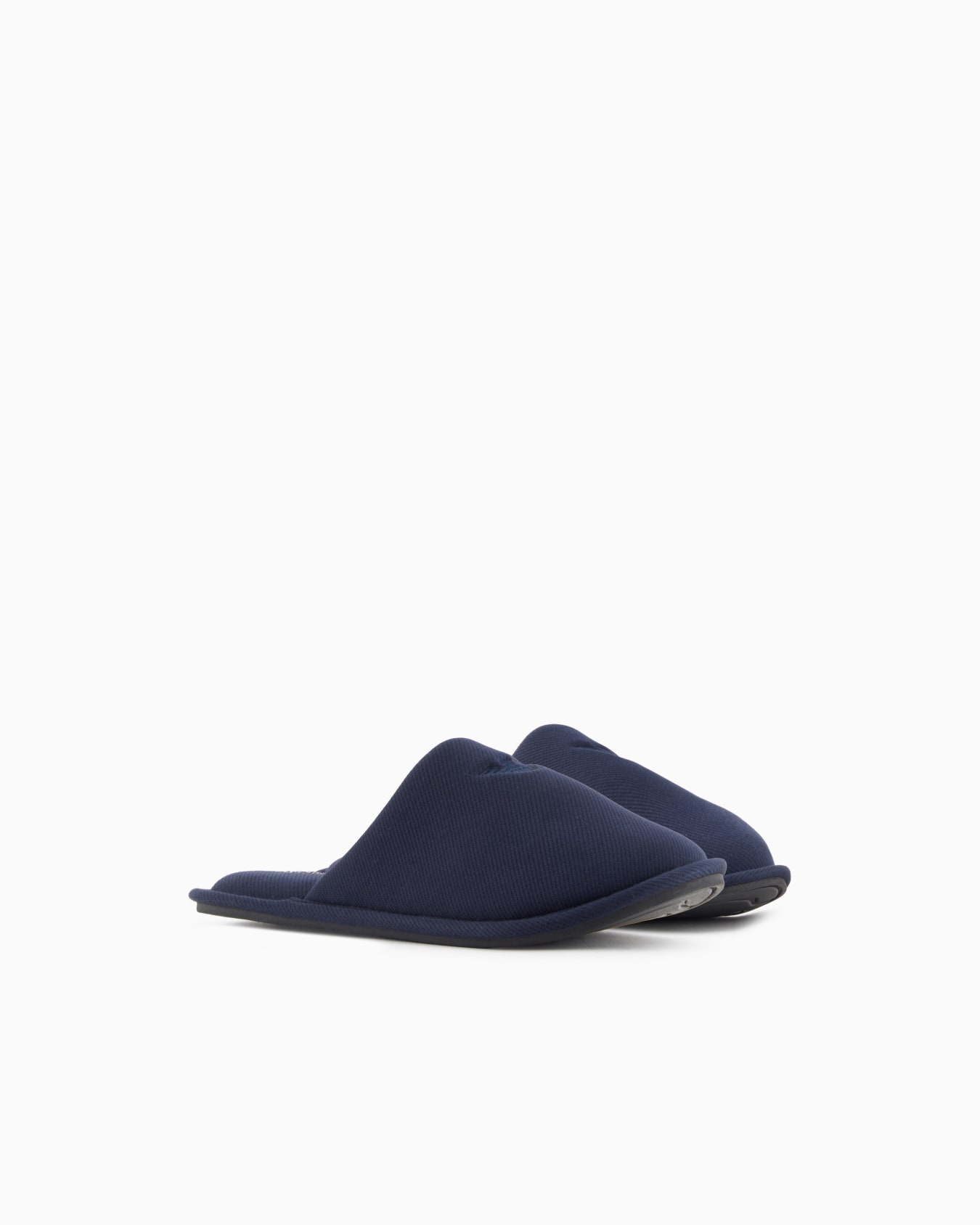 Twill slippers with eagle embroidery Slide 1