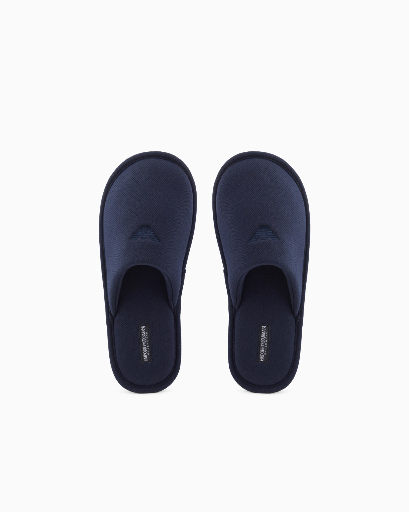 Twill slippers with eagle embroidery Slide 2