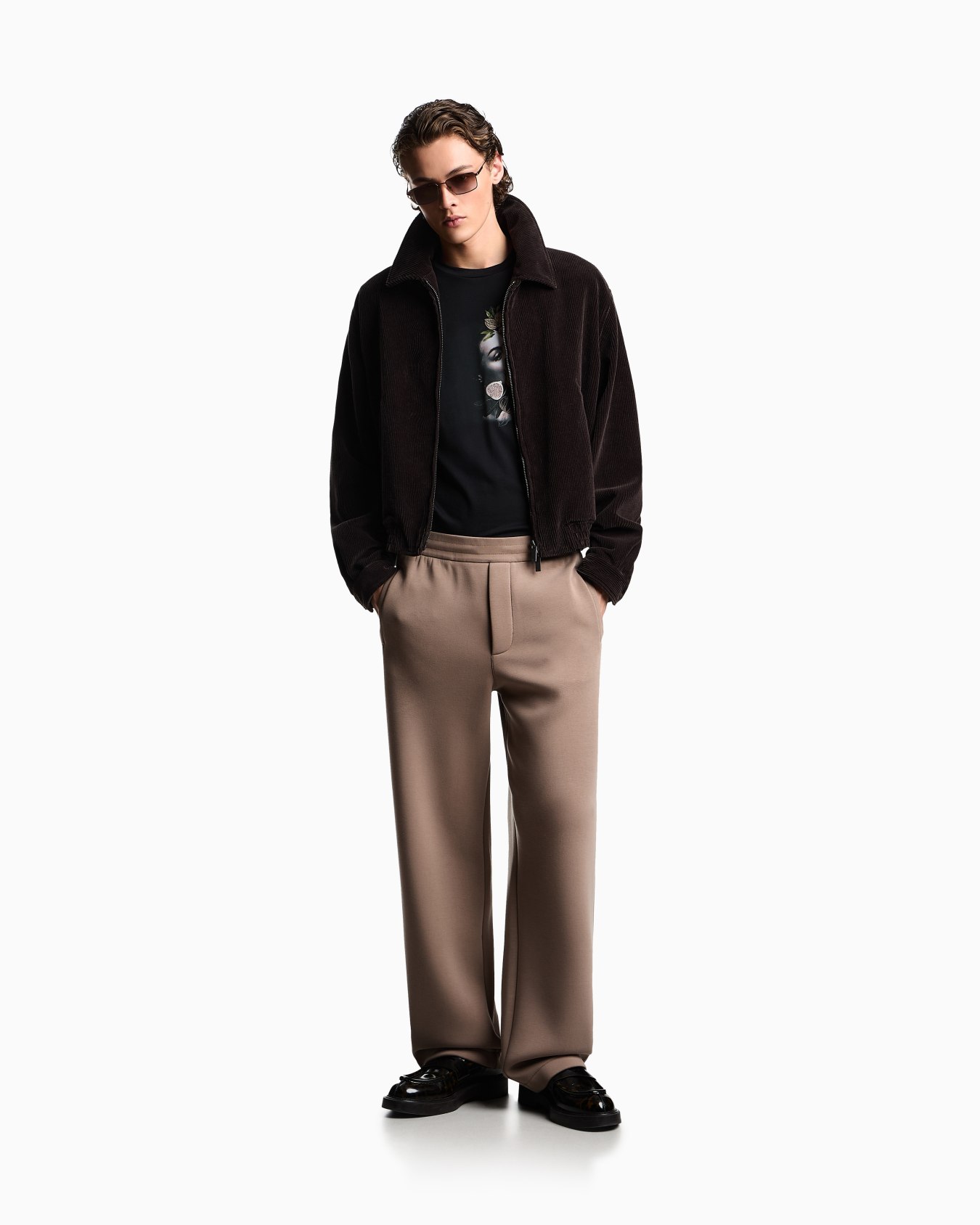 ASV Lyocell-blend bonded-jersey joggers Slide 1