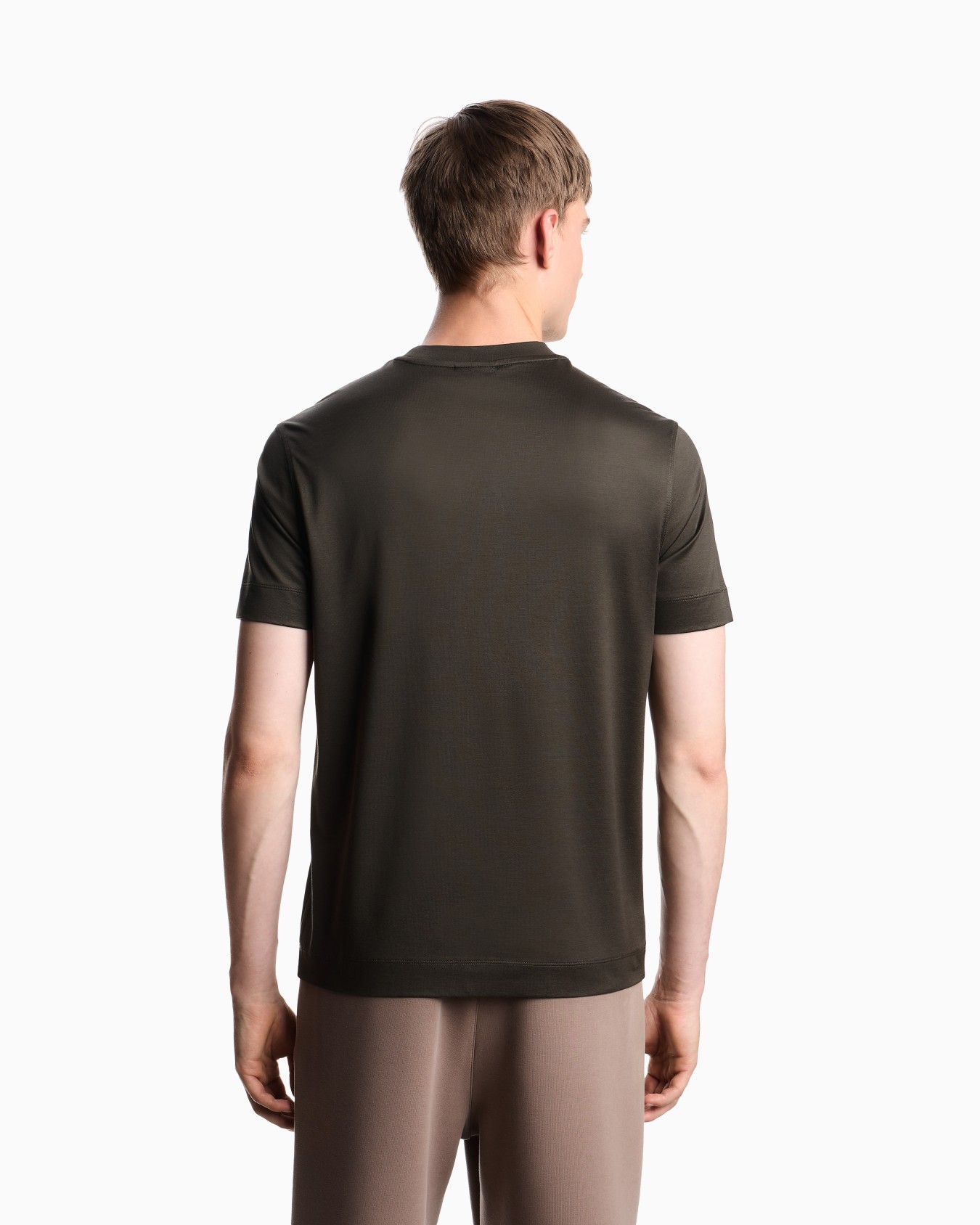 ASV Lyocell jersey blend T-shirt with domed logo Slide 2
