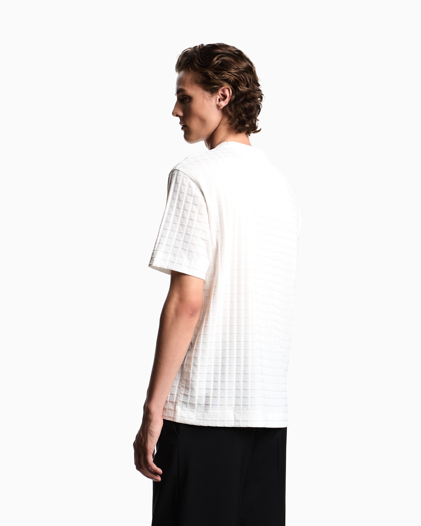 ASV Tシャツ ジャカードジャージー リピートイーグルモチーフ スライドする 3