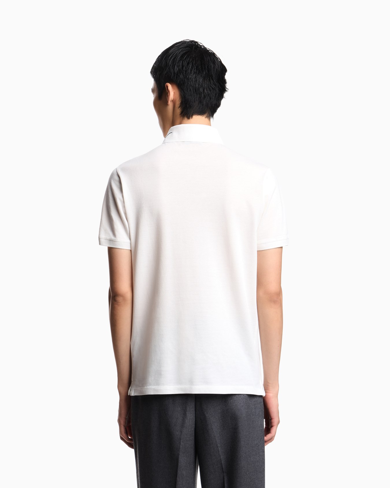 Poloshirt aus Pikee mit gesticktem Logo-Schriftzug am Kragen Folie 2