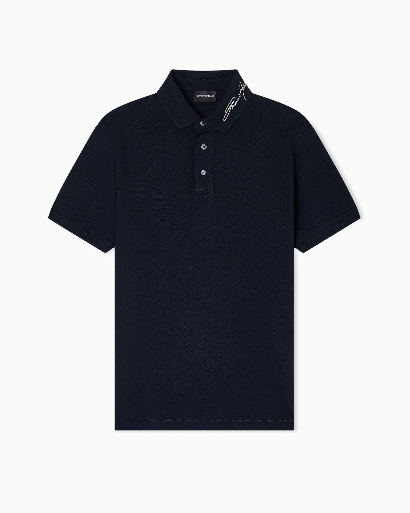 Poloshirt aus Pikee mit gesticktem Logo-Schriftzug am Kragen Folie 0