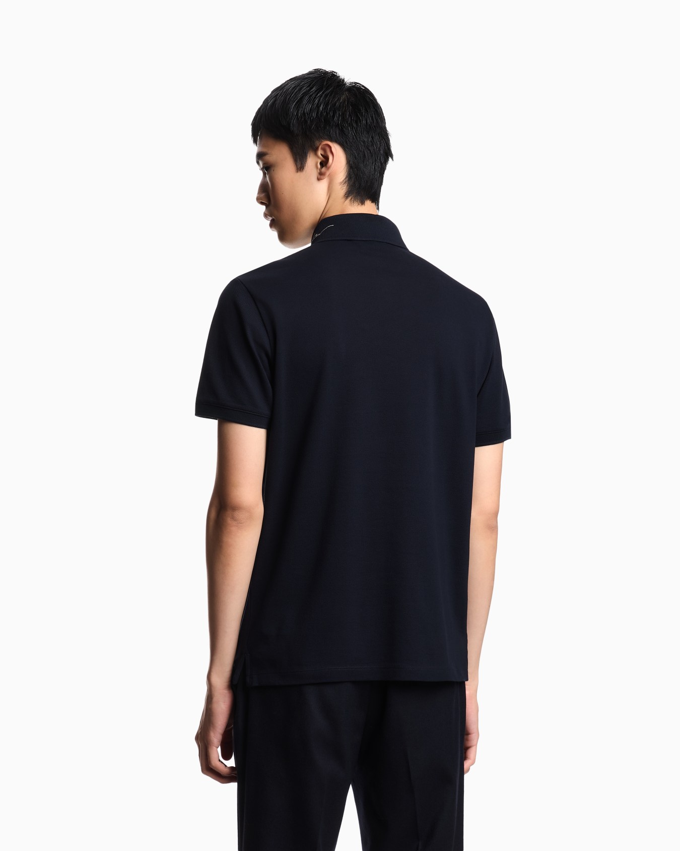 Poloshirt aus Pikee mit gesticktem Logo-Schriftzug am Kragen Folie 2