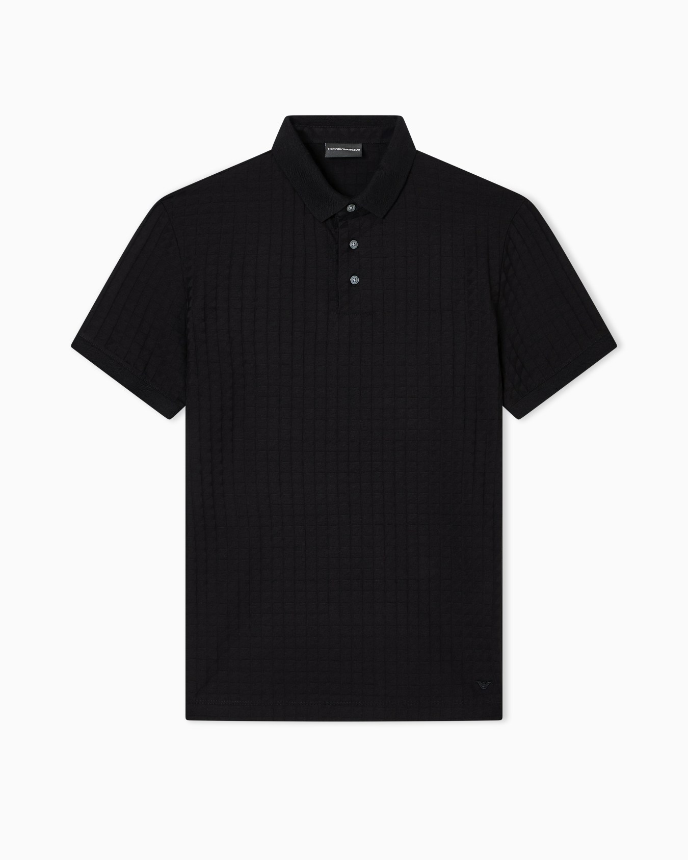 Jacquard jersey polo shirt Slide 0