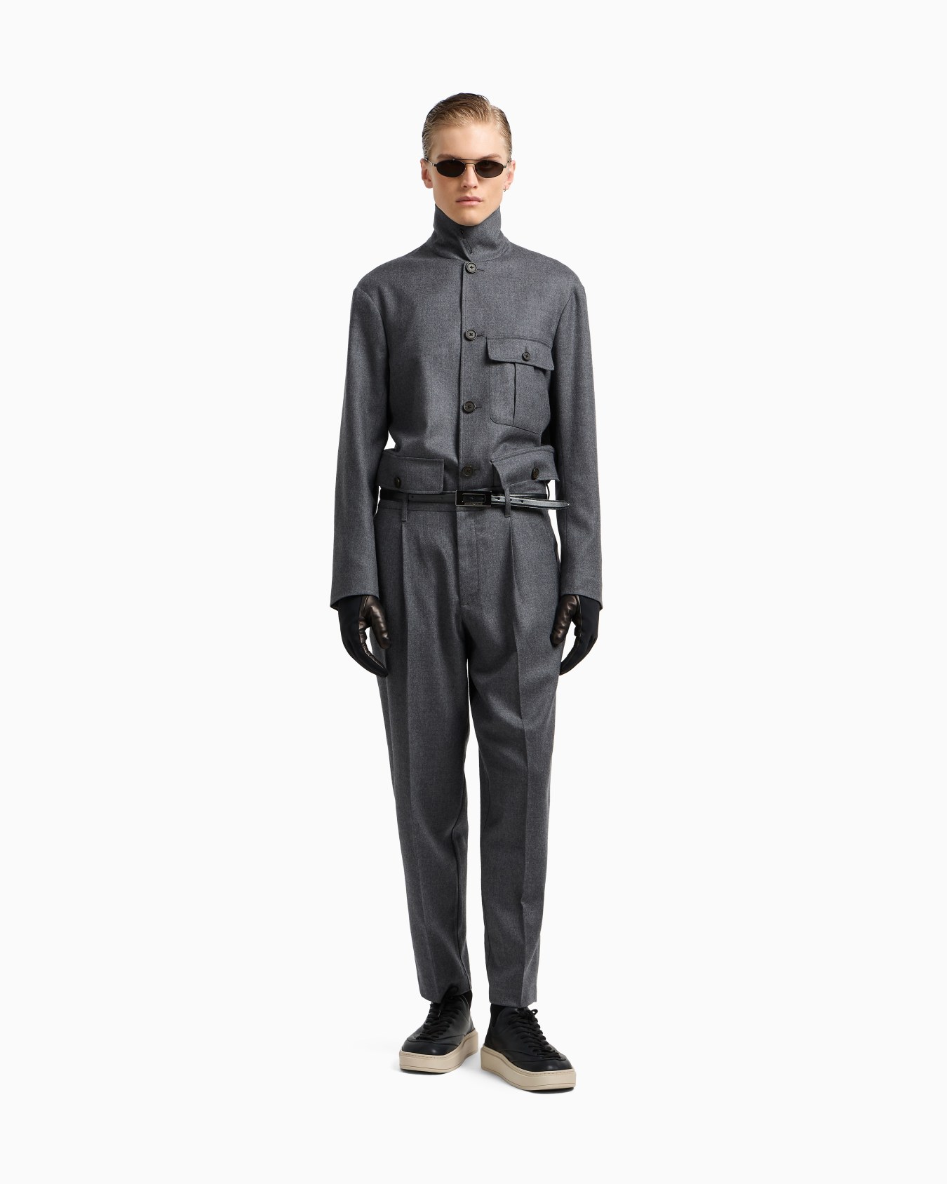 Virgin-wool stretch-twill trousers Slide 2