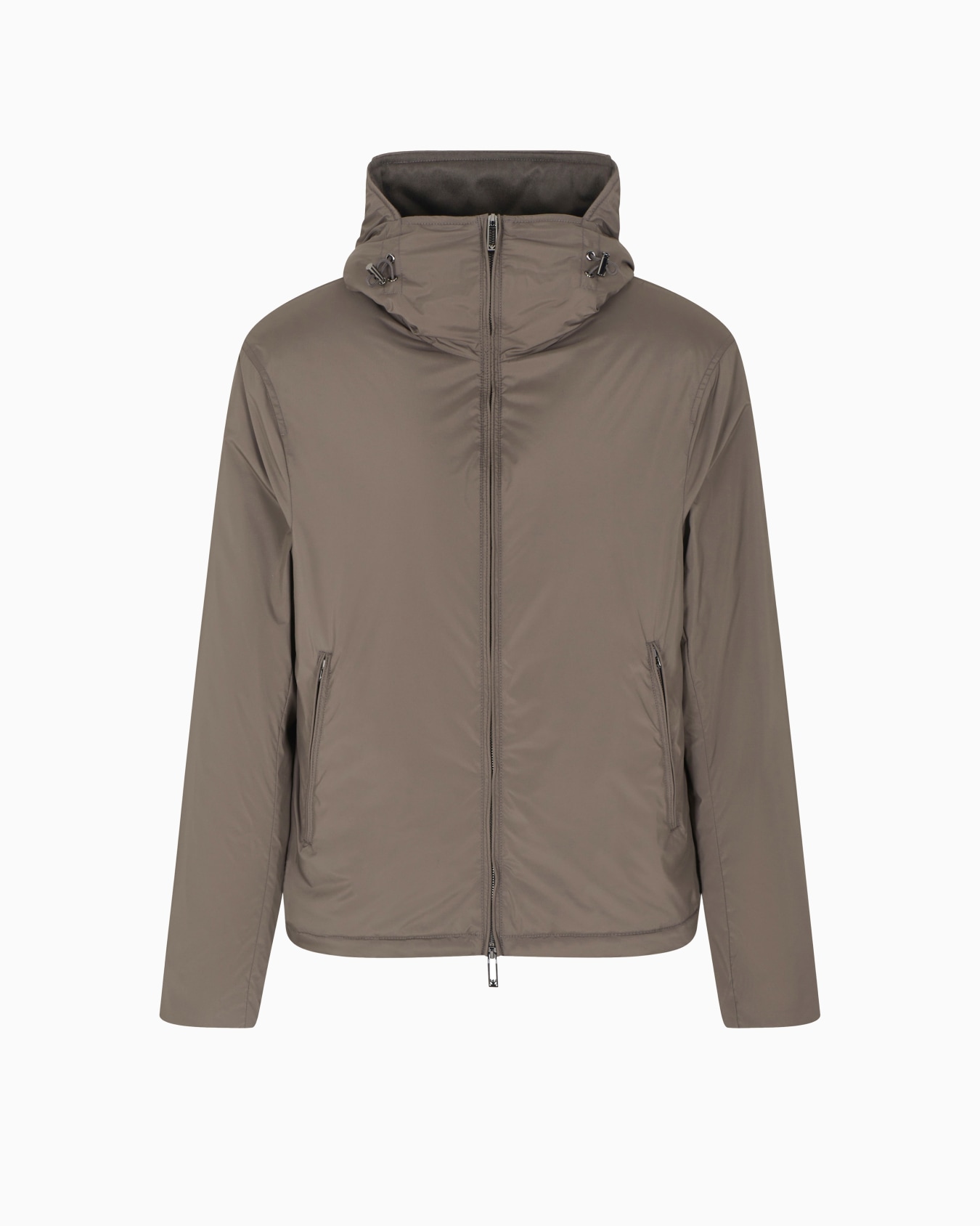 Travel Essentials water-repellent nylon hooded jacket Slide 0