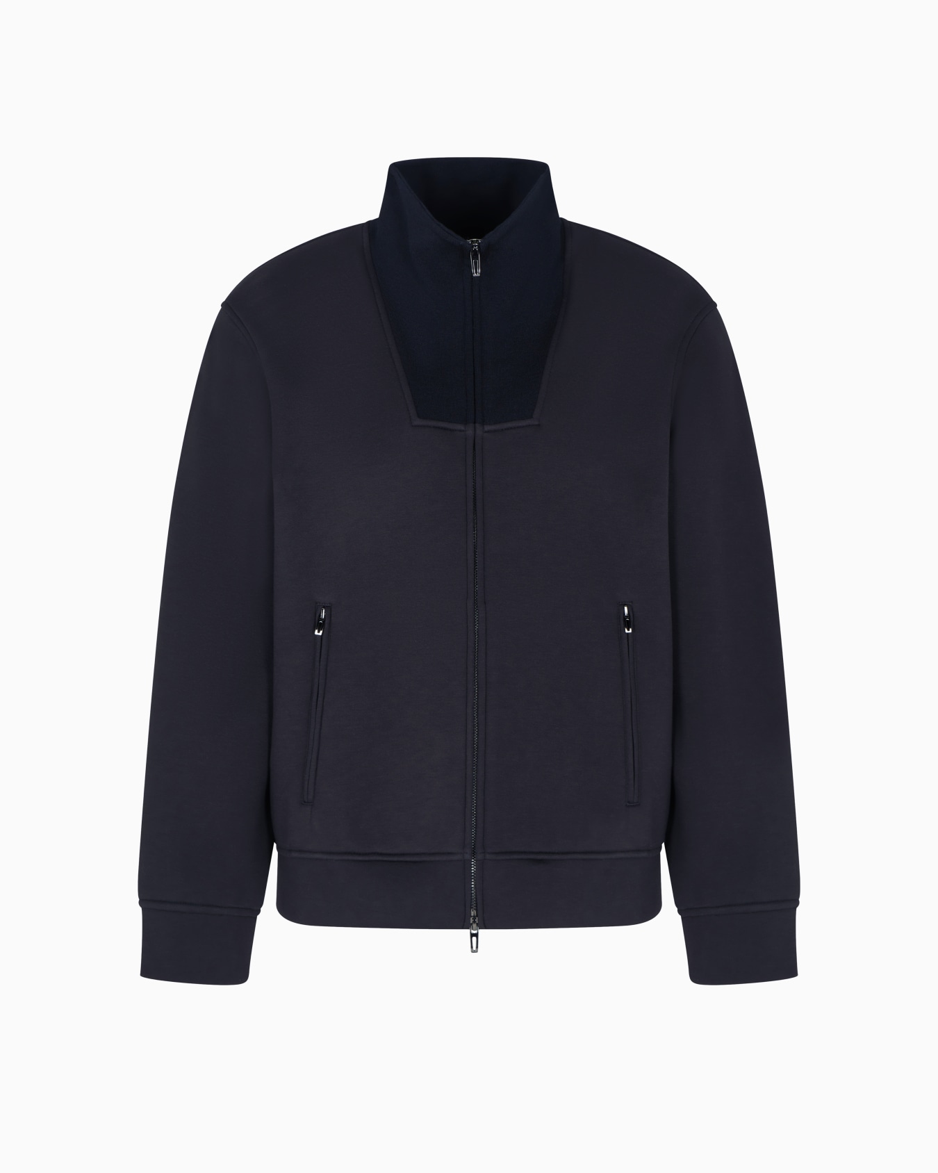 Sweat-shirt en jersey double à fermeture zippée intégrale Travel Essential Diapositive 0