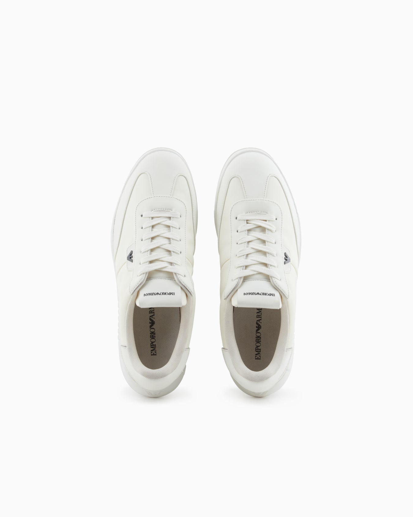 Sneakers en nylon avec détails en cuir Diapositive 2