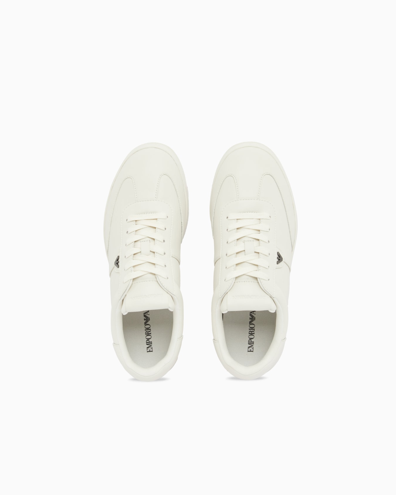 Leather sneakers with eagle plate Slide 2