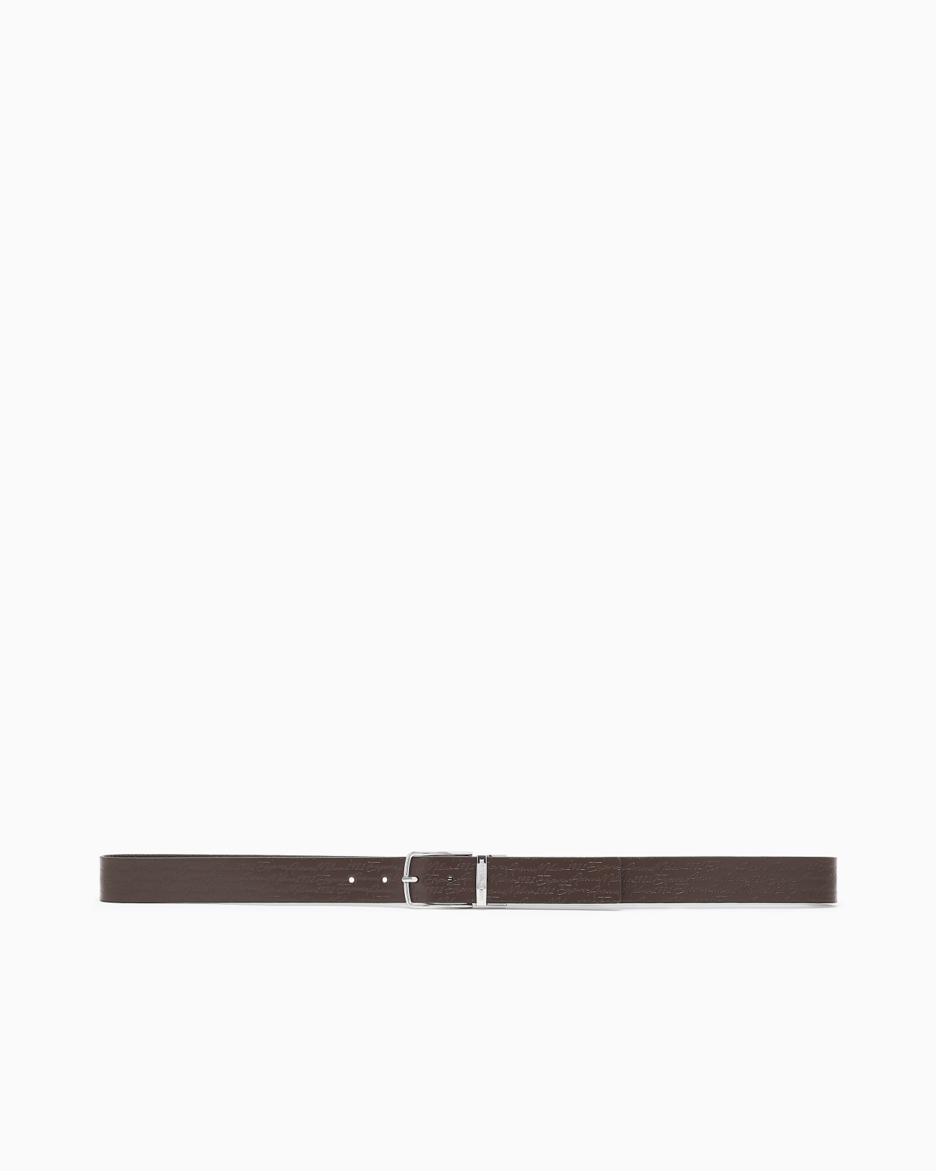 Ceinture réversible en cuir avec logo signature Diapositive 2