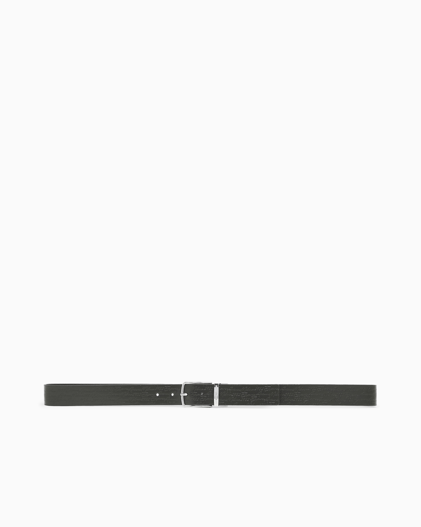 Ceinture réversible en cuir avec logo signature Diapositive 2