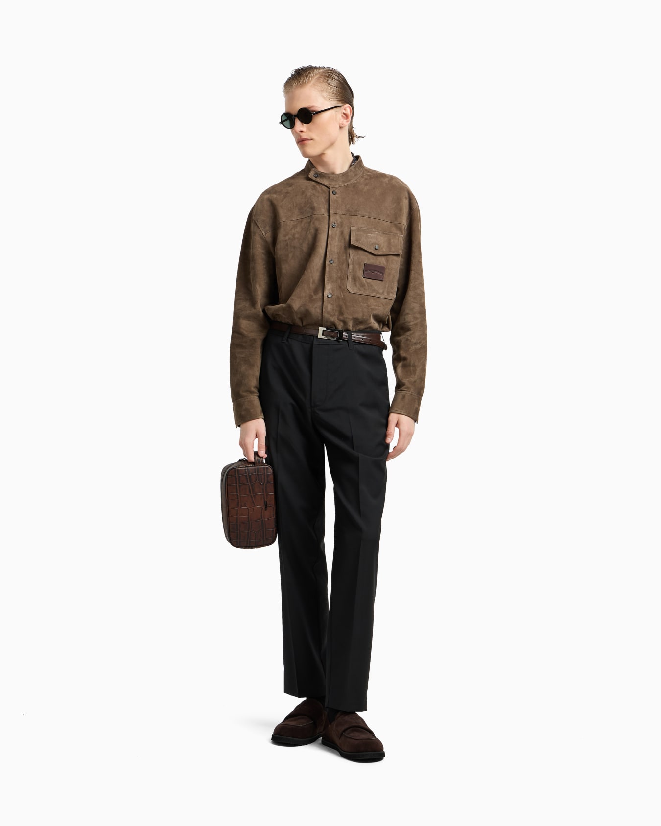 Wool poplin chinos Slide 2