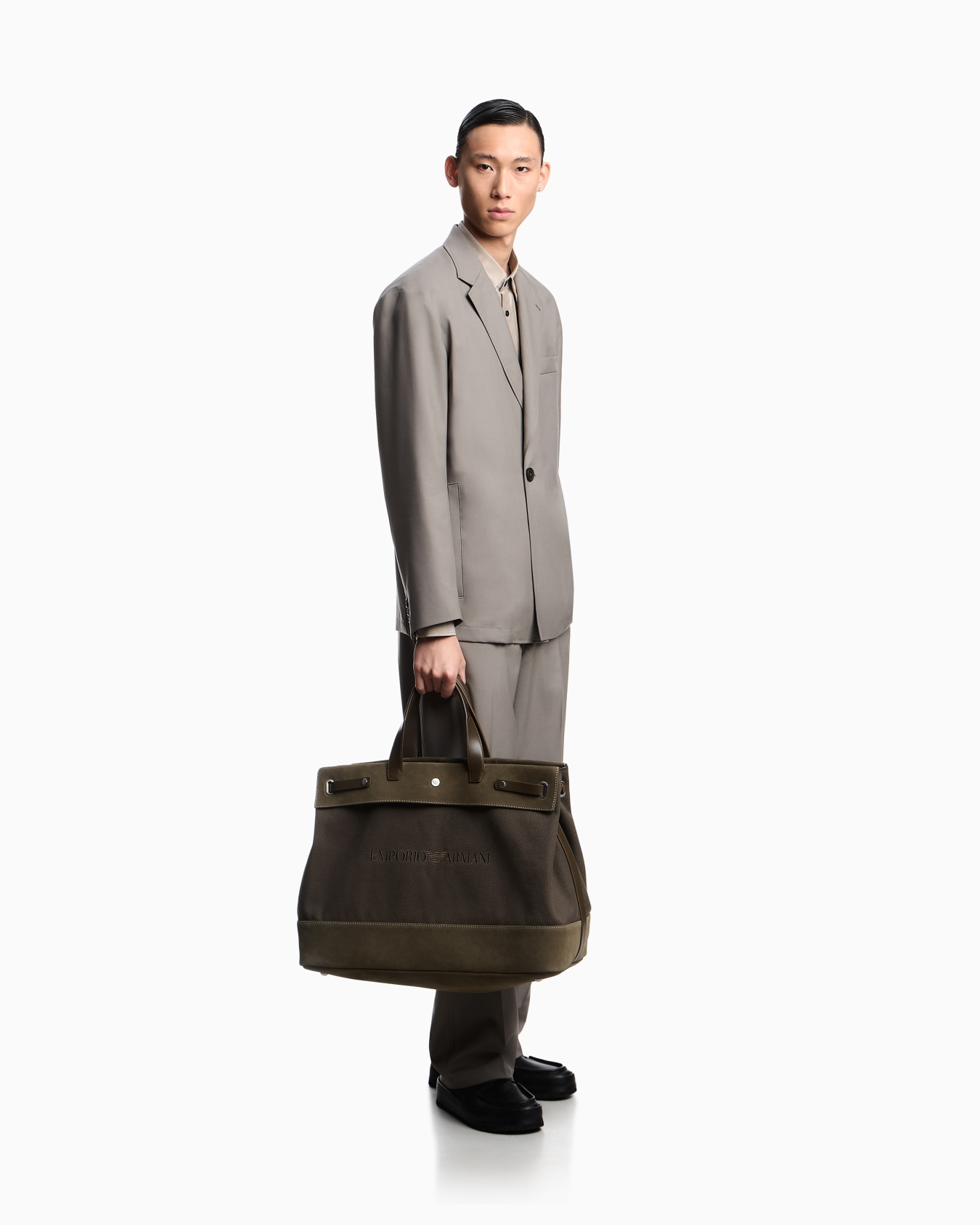 パンツ ライトウール ストライプ スライドする 2