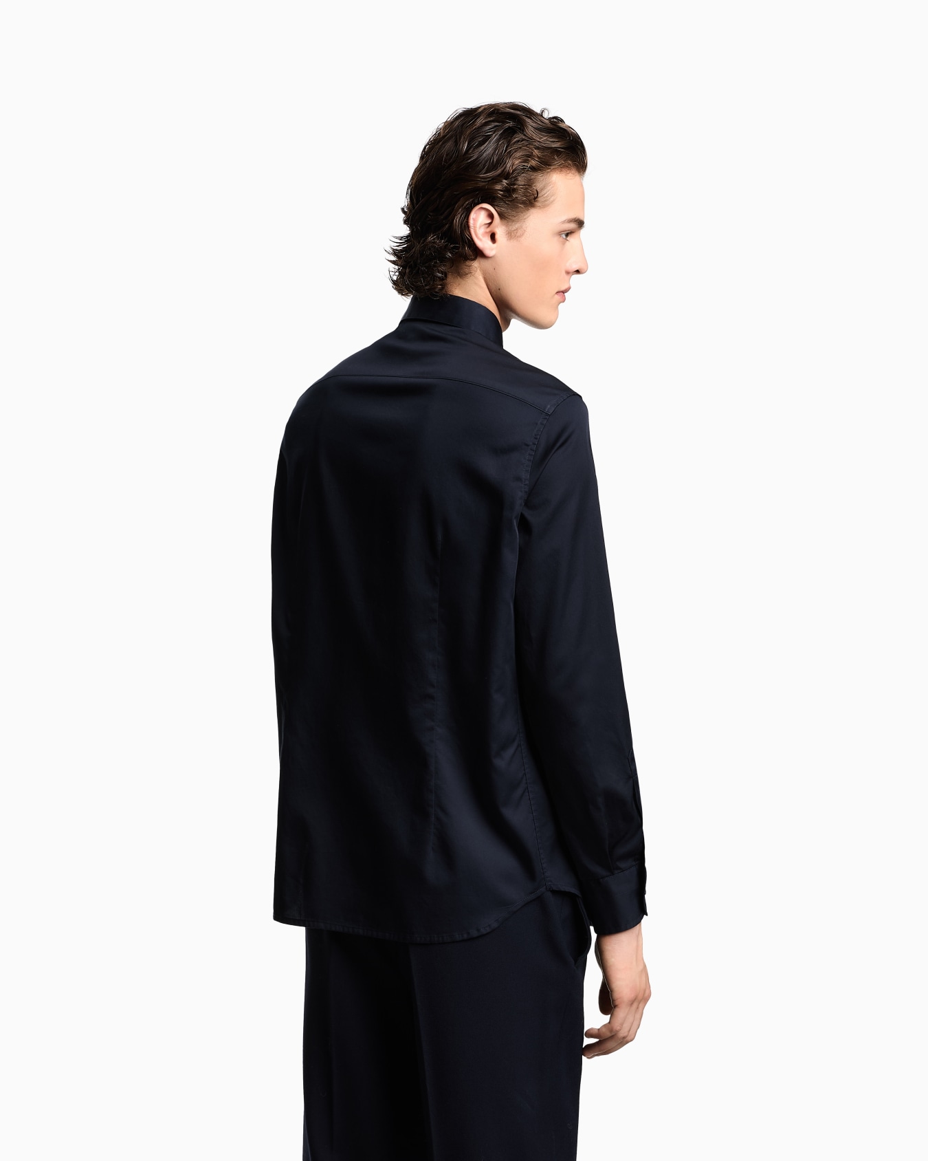 Pima cotton shirt with piping Slide 2