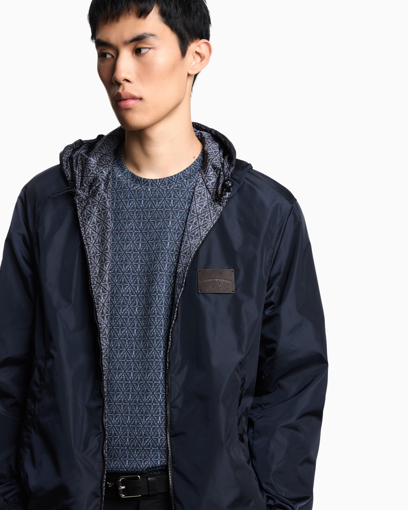 Blouson reversibile in nylon stampa effetto maioliche Slide 6