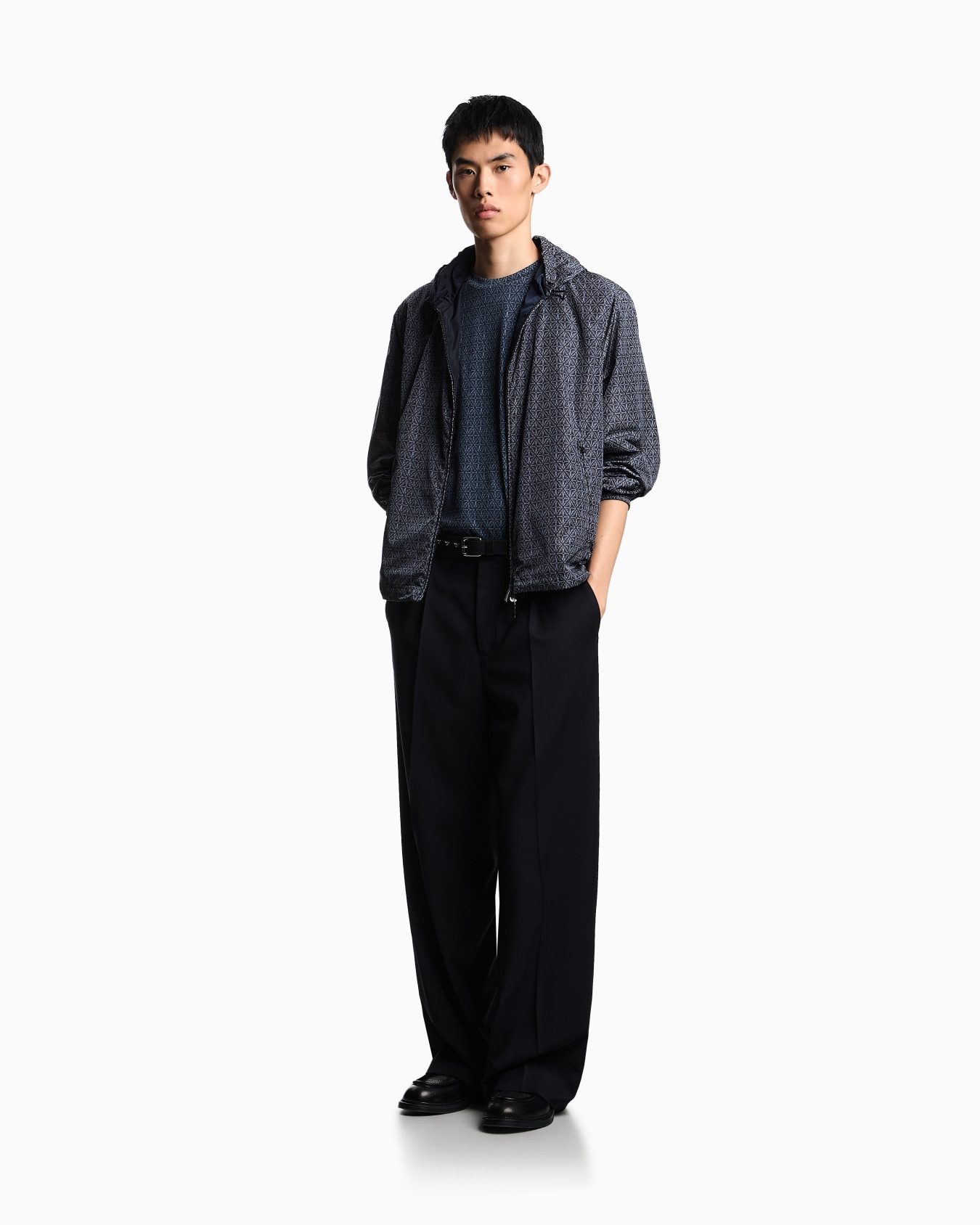Blouson reversibile in nylon stampa effetto maioliche Slide 2
