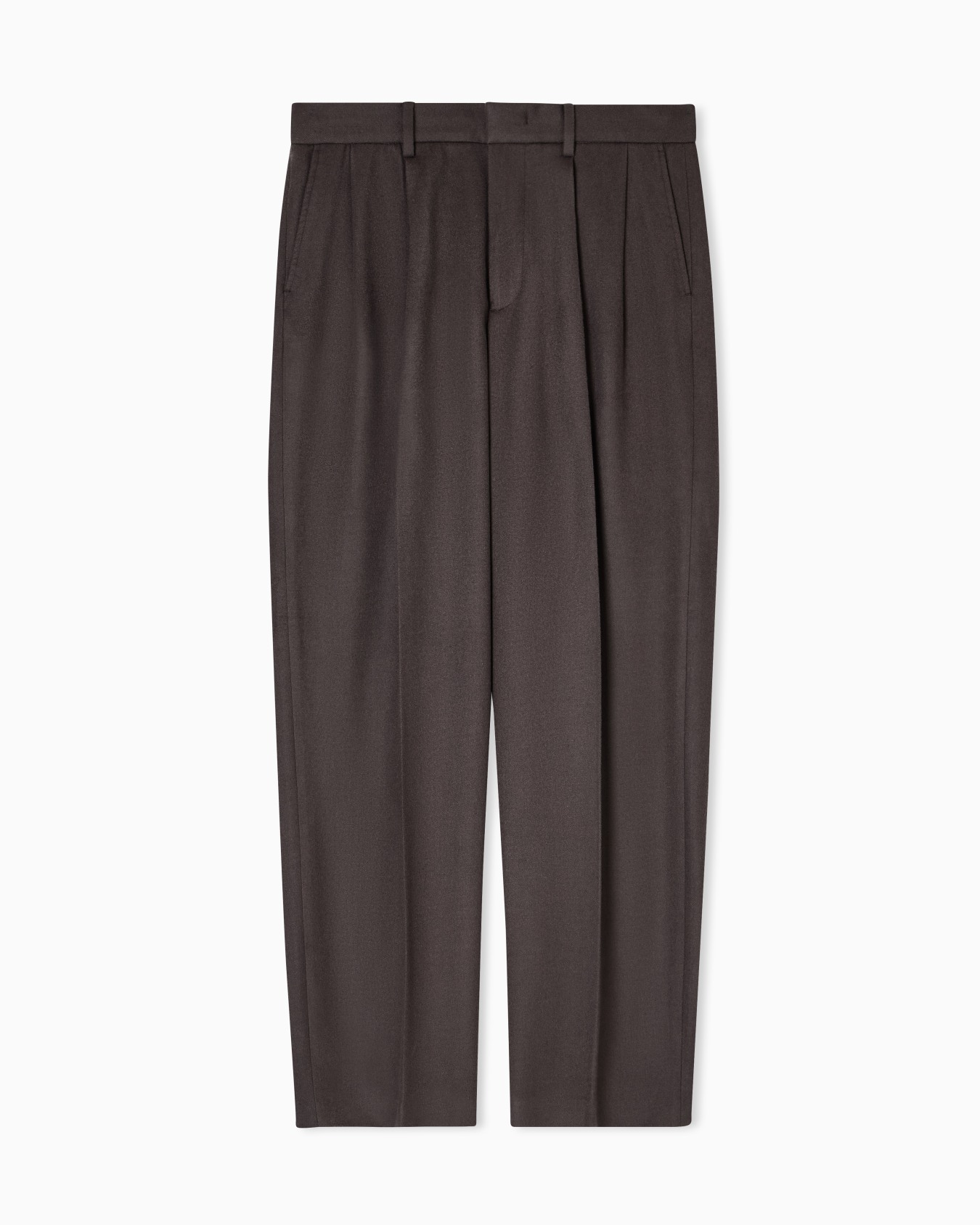 Virgin wool trousers with pleats  Slide 0