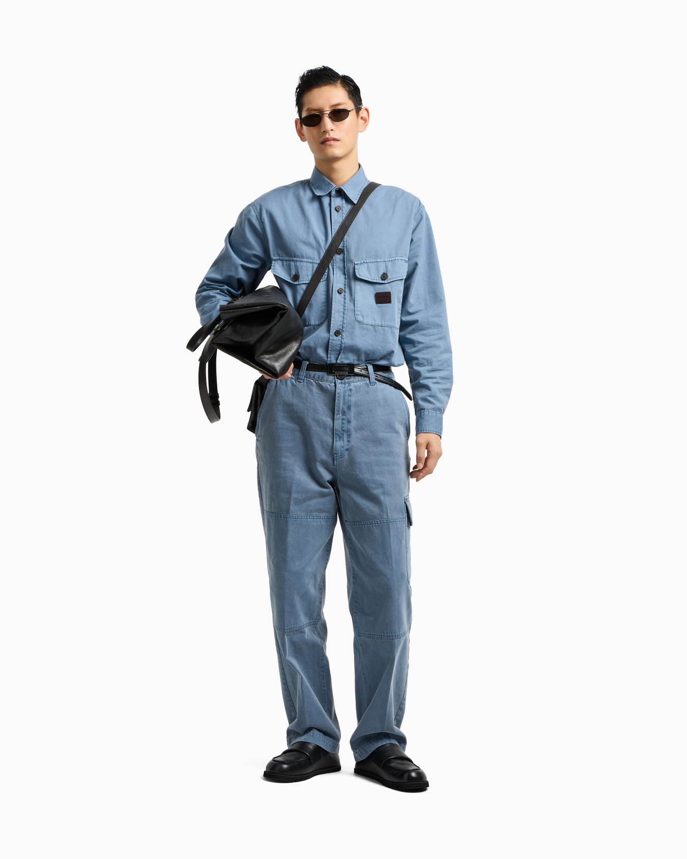 Comfort Fit-Hemd mit Taschen, gefertigt aus gewaschenem Twill Folie 2