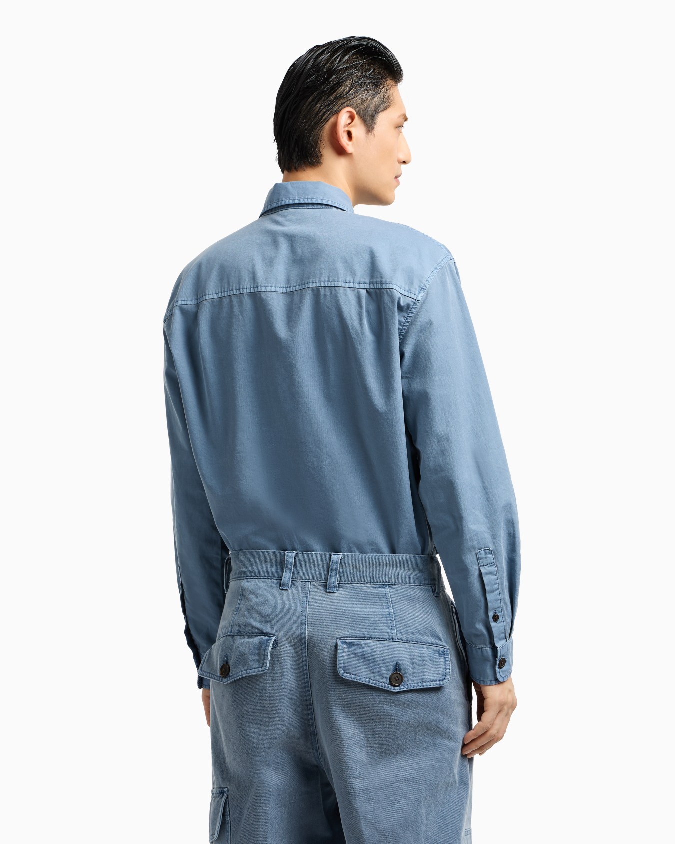 Comfort Fit-Hemd mit Taschen, gefertigt aus gewaschenem Twill Folie 3