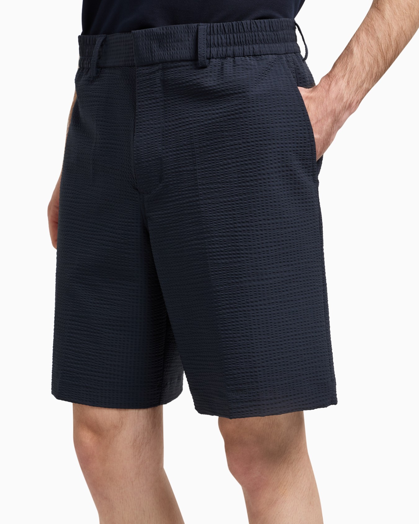 Chino bermuda en nylon seersucker Diapositive 5
