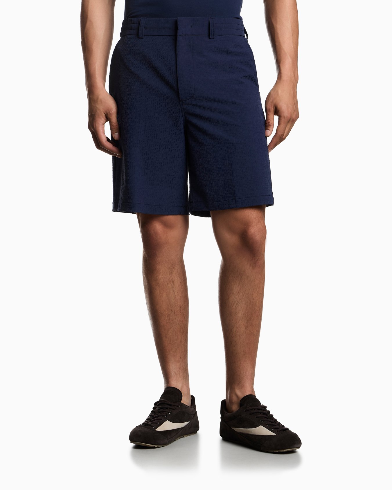 Chino bermuda en nylon seersucker Diapositive 3