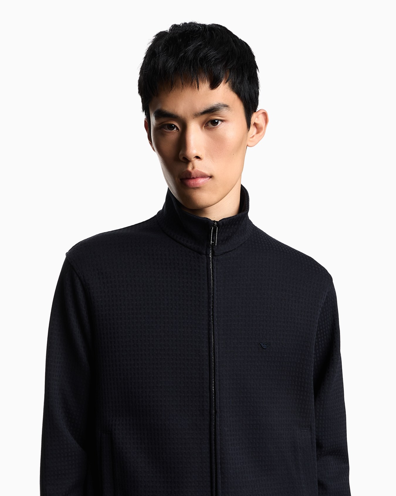 ASV full-zip sweatshirt in Lyocell-blend jacquard jersey Slide 5