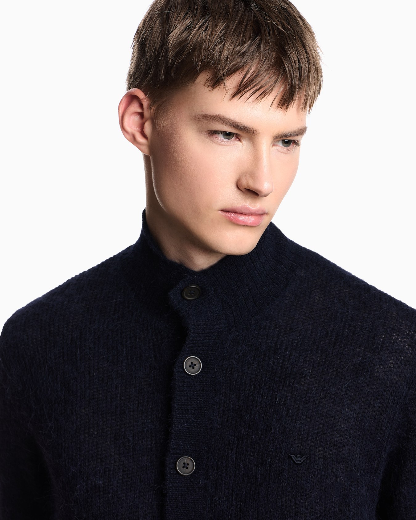 Cardigan aus einer Alpaka-Mischung mit Strickmuster Folie 4