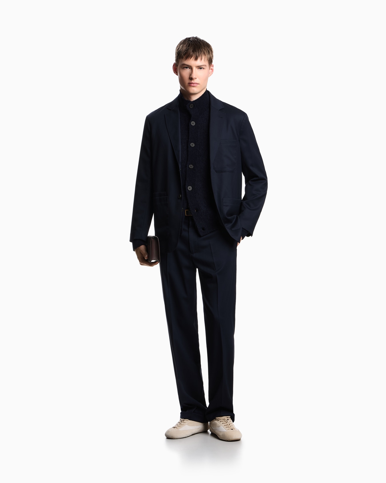 Cardigan aus einer Alpaka-Mischung mit Strickmuster Folie 1