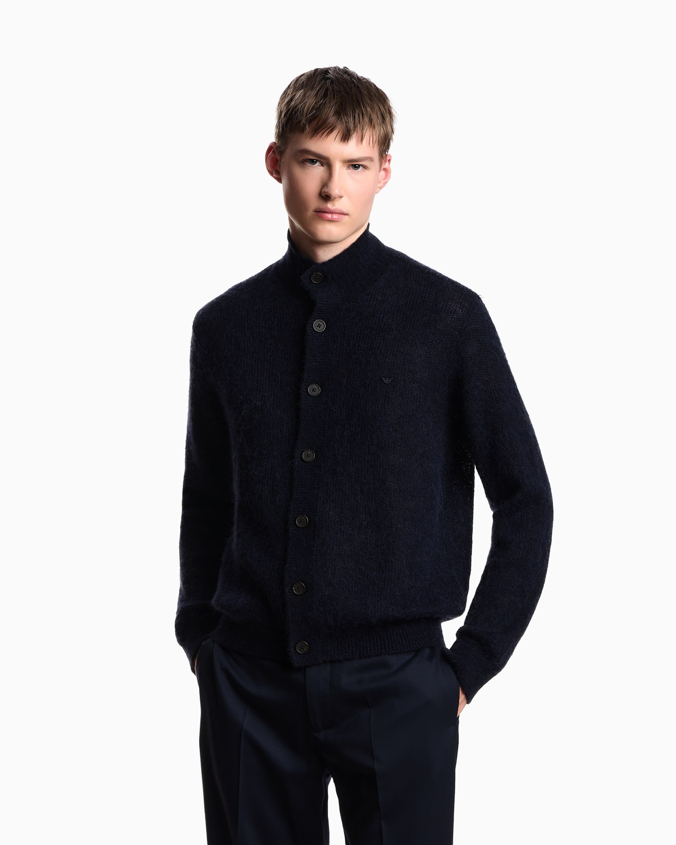 Cardigan aus einer Alpaka-Mischung mit Strickmuster Folie 3